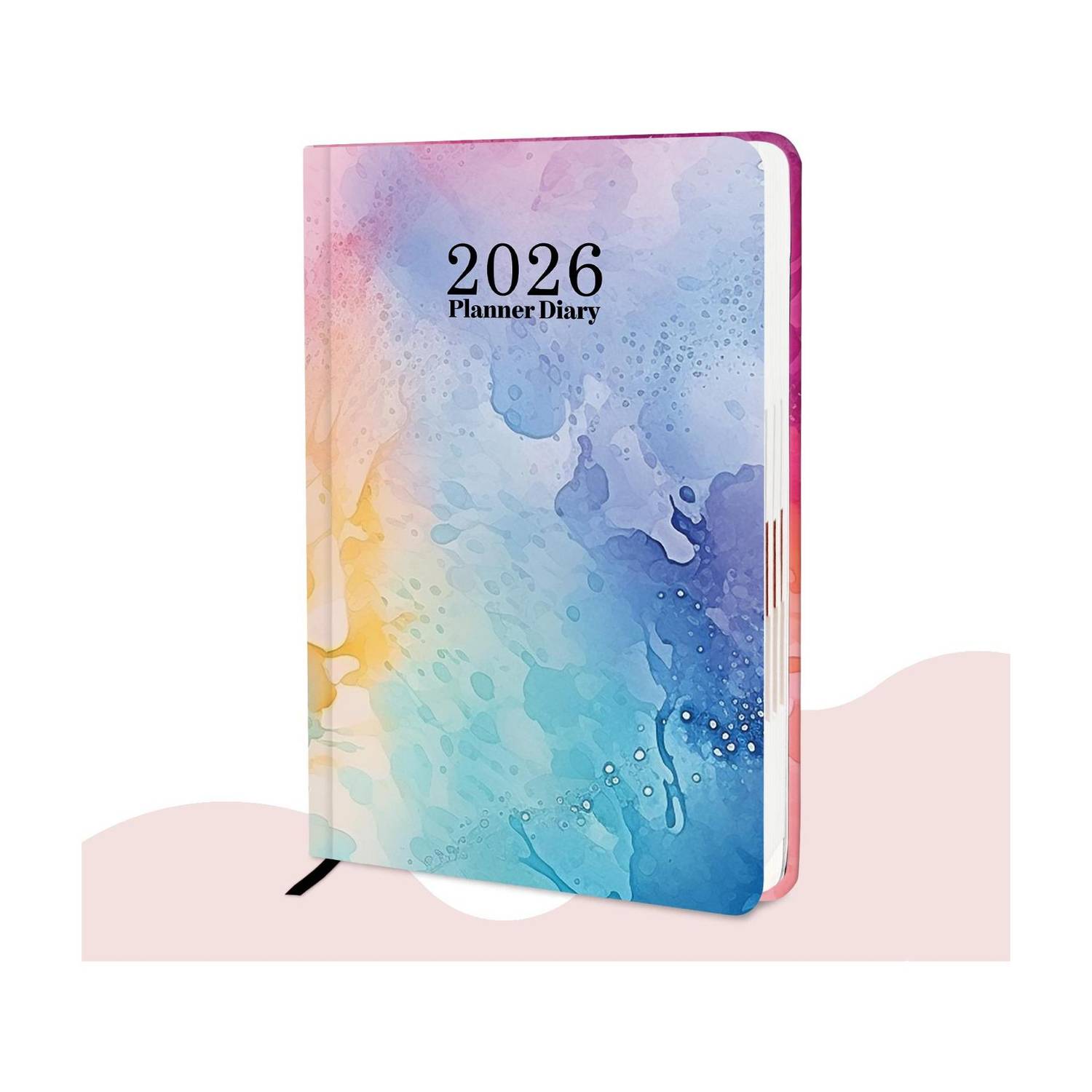 alDivo Designer Cover Hard Bound 2026 Diary with Dates I Daily Planner Diary 2026 I A5 Diary Ruled 344 Pages