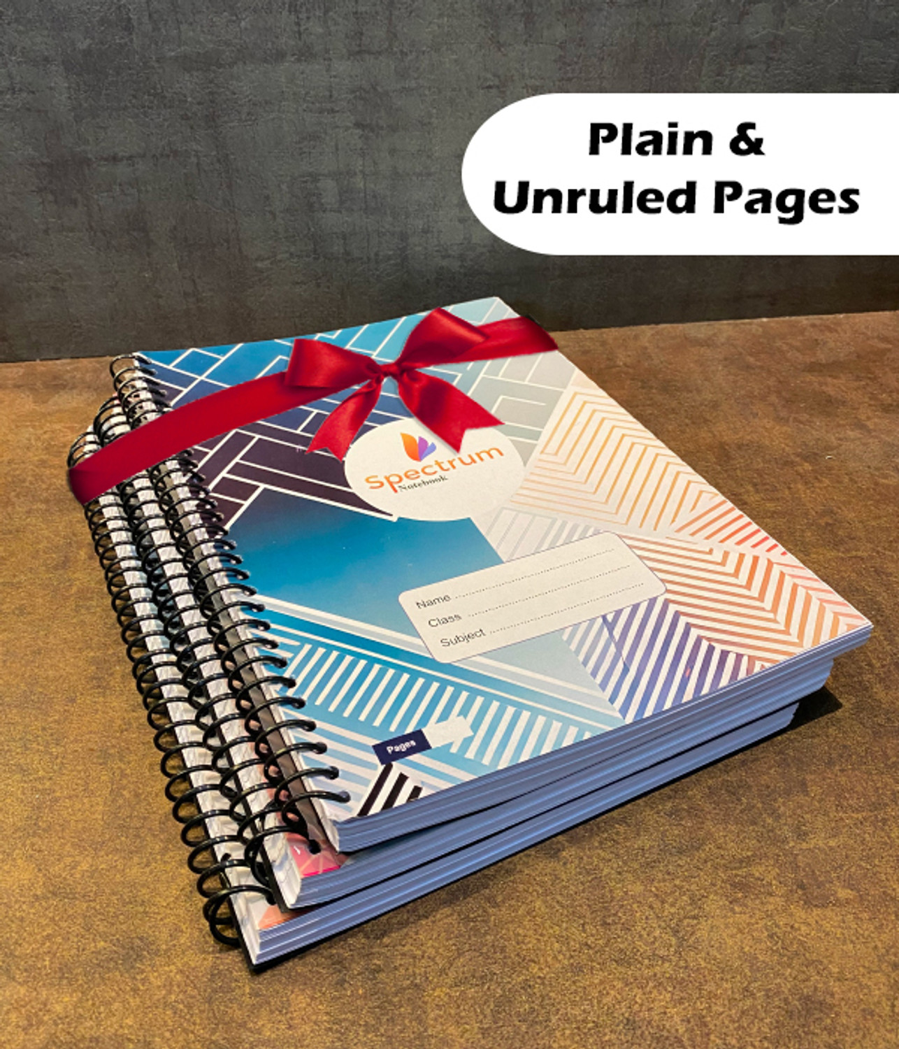 Image of GARGANDASSOCI SPECTRUM A4 Notebook PLAIN AND UNRULLED 140 Pages