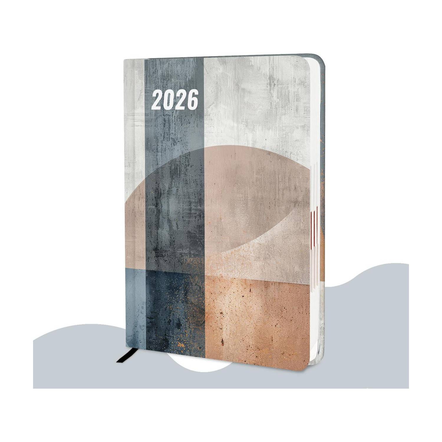 alDivo Hardbound New Year 2026 Planner Diary with Dates I Diary 2026 For Office I A5 Diary Ruled 344 Pages