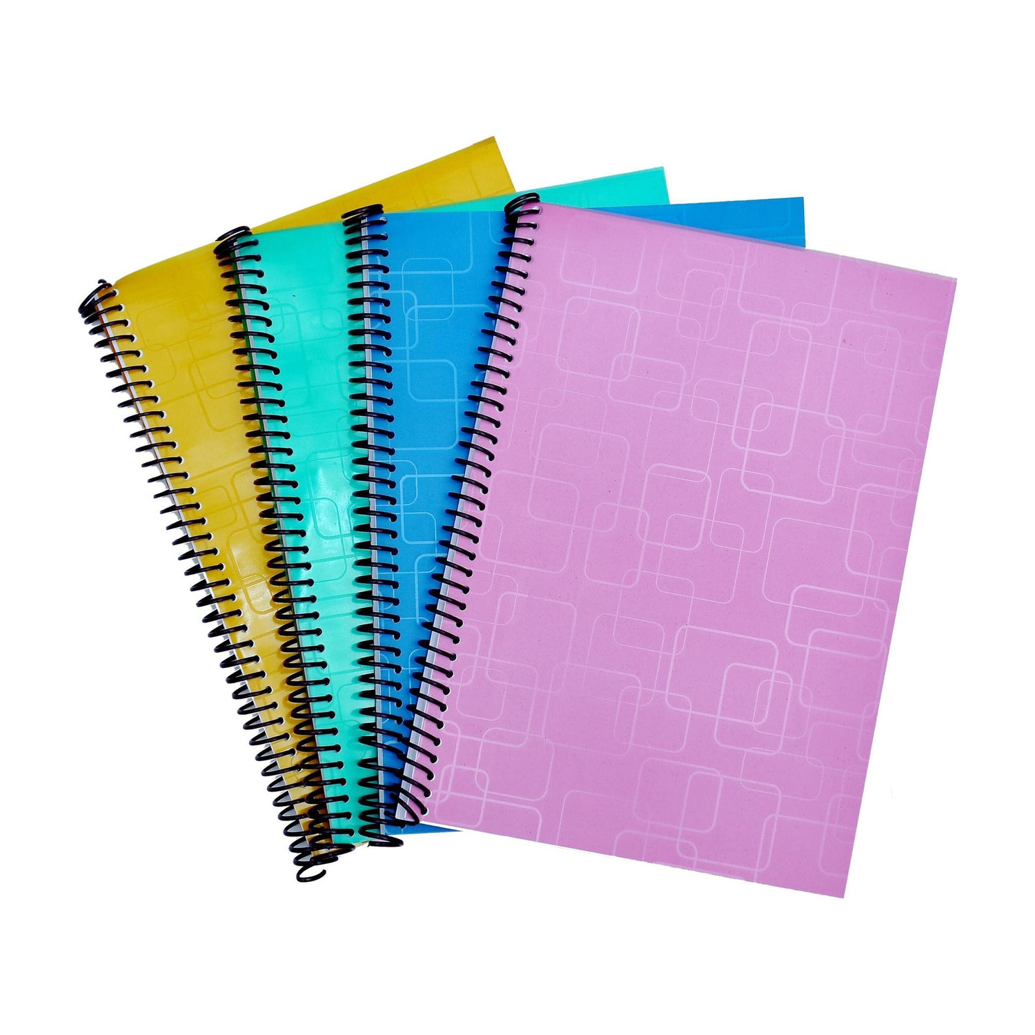 friendsbooks WHITE SPIRAL NOTEBOOK A4 Notebook UNRULED 200 Pages