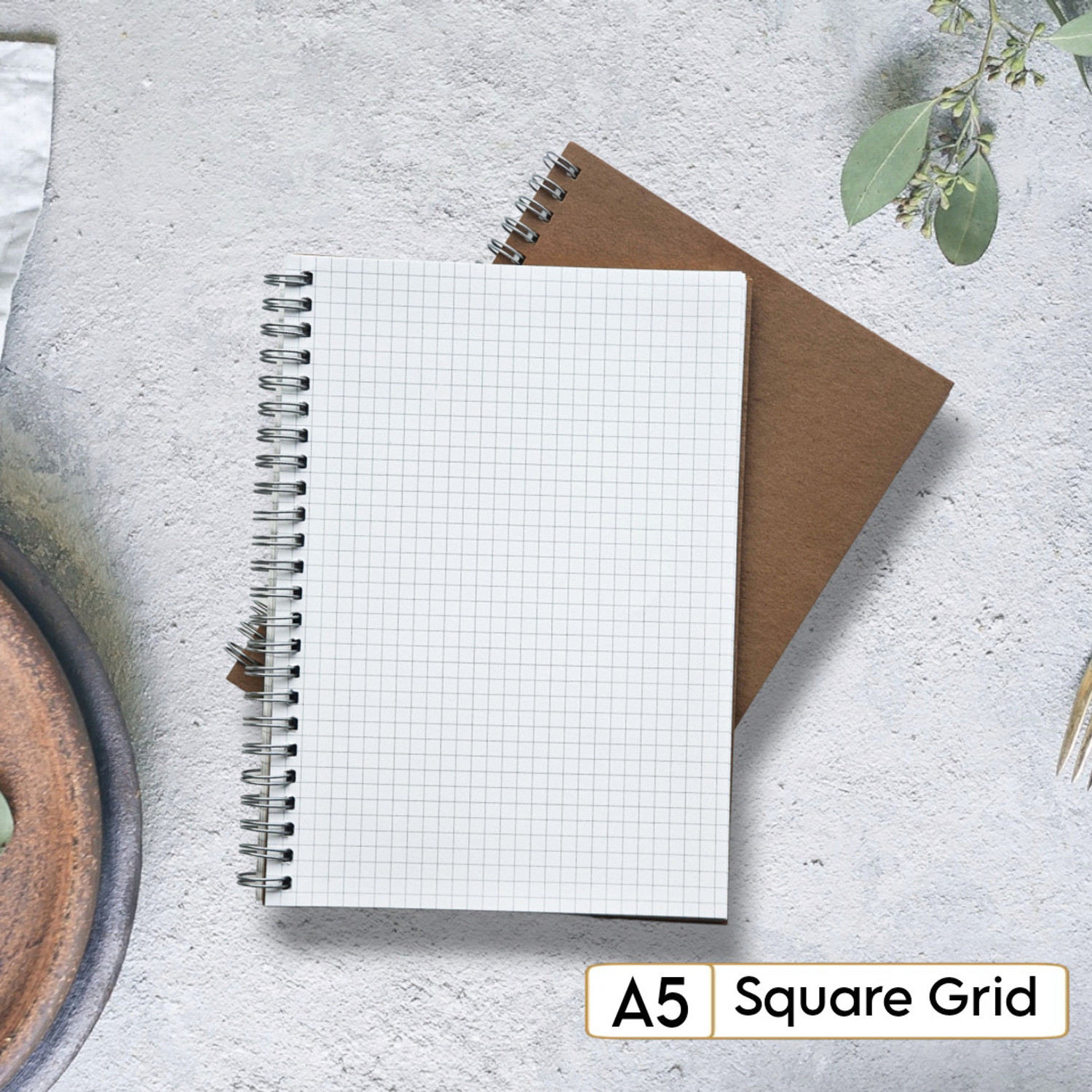 Image of TORTUGA A5 Square grid Notebook A5, 60 Sheets /120 Pages, 100gsm Paper, Grid Journal A5 Notebook SQUARE GIRD 100 Pages