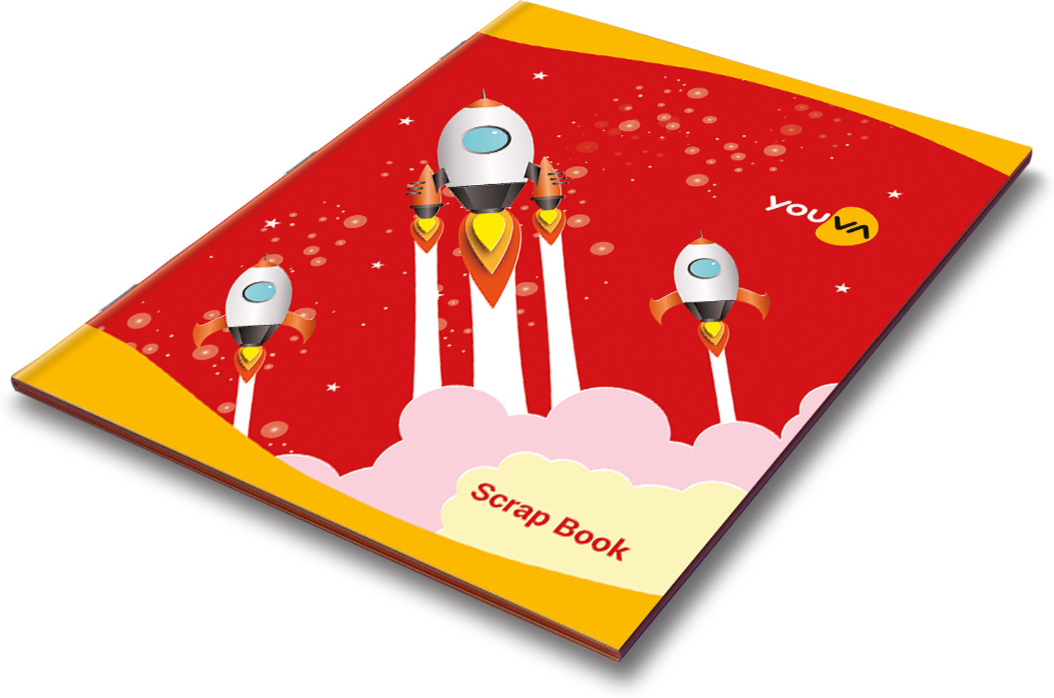Image of NAVNEET Soft Bound Scrap Book 22x28 cm Unruled 32 Pages Regular Notebook Unruled 32 Pages