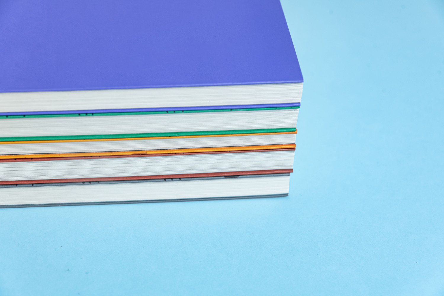 Image of ACCENT Plastic Cover Notebook A4 plain 200 pages per Notebook ( Multicolor, Pack of 5) A4 Notebook Unruled 200 Pages