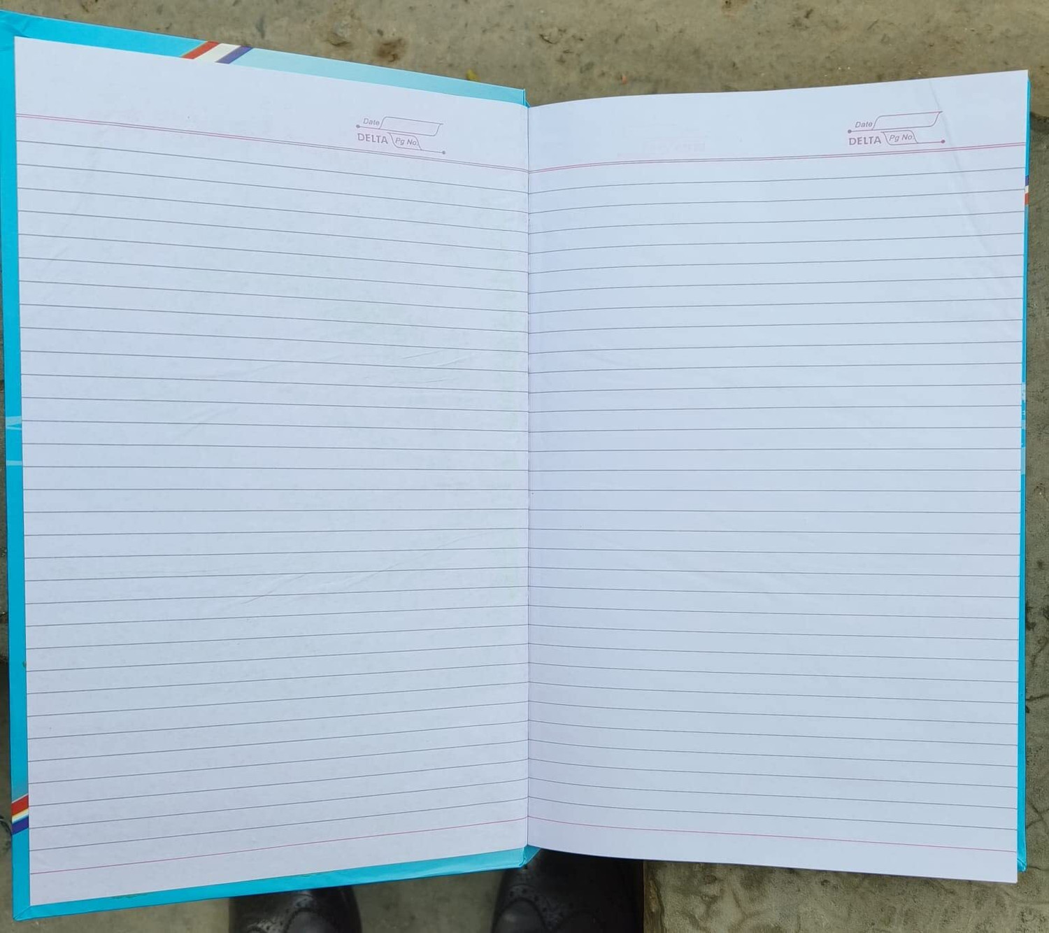 Image of First Click Delta Fish Notebook 1 Register (Hard Bound) 480 Page Size : 20 x 32 cm Book-size Notebook RULED 480 Pages