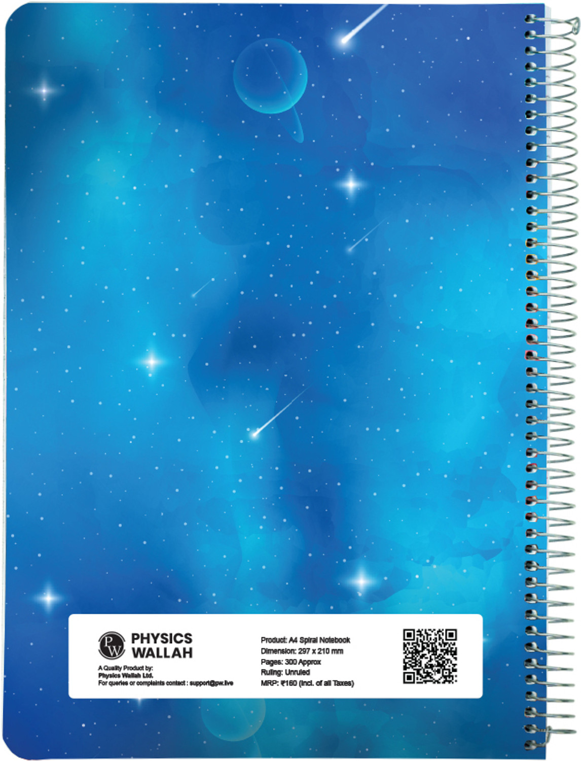Image of PW Unruled A4 Notebook Unruled 300 Pages