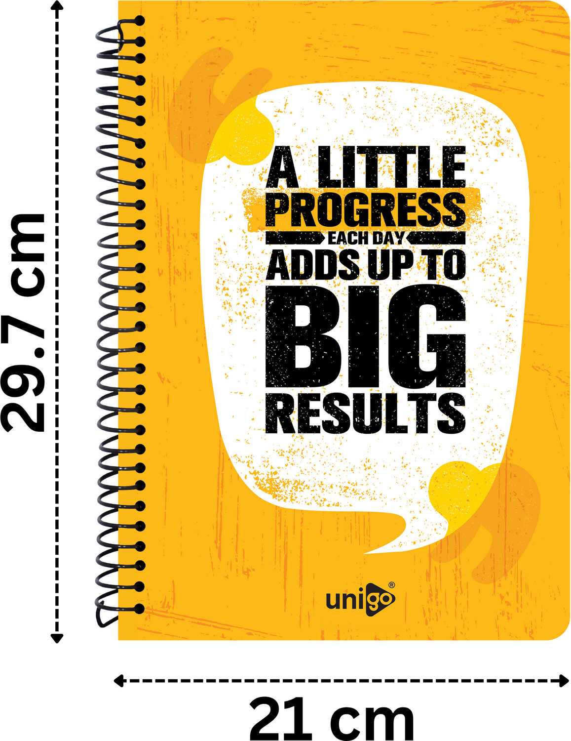 Image of UNIGO Notebook A4 Notebook Unruled / Plain 400 Pages