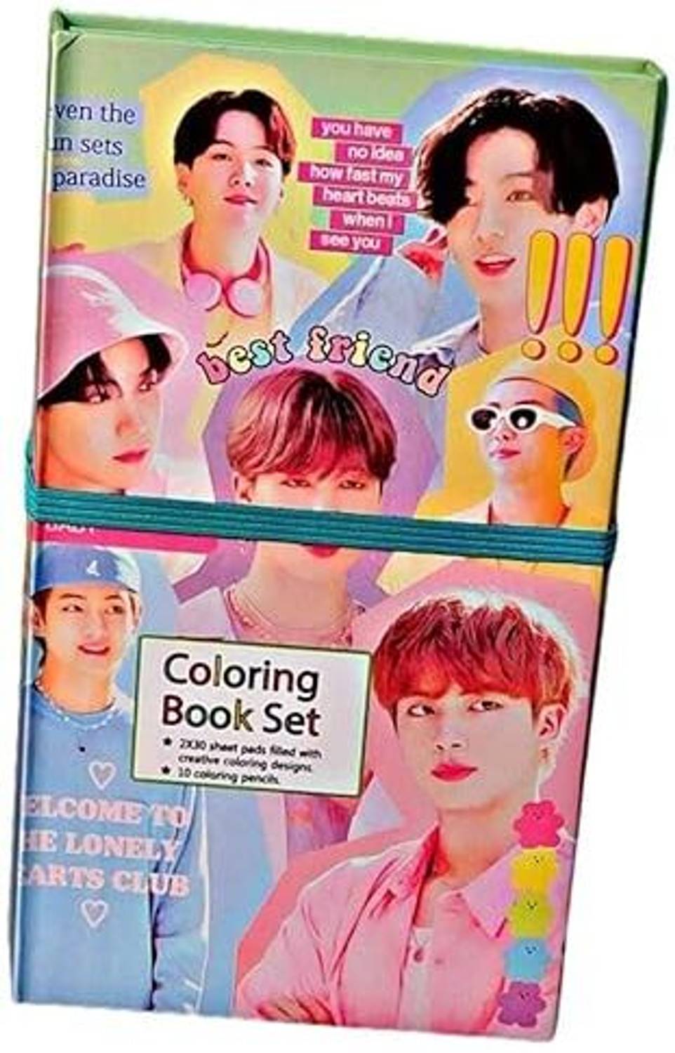 【お値下げしました！】BTS Special Edition コンプリートセット FIDELITY BTS Theme Coloring Book & 10 Pencil Color Set B'day