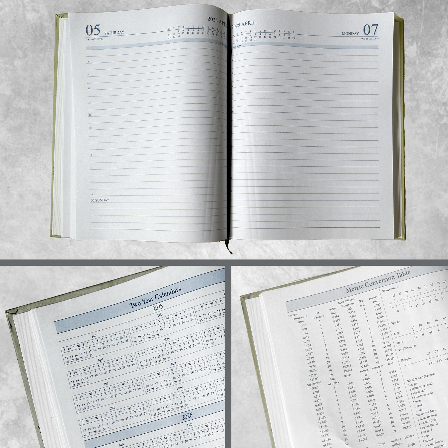 Image of TULMAN Hard Bound Diary with Executive Planner Organiser personal,Office, Regular Diary Regular Notebook Ruled 365 Pages