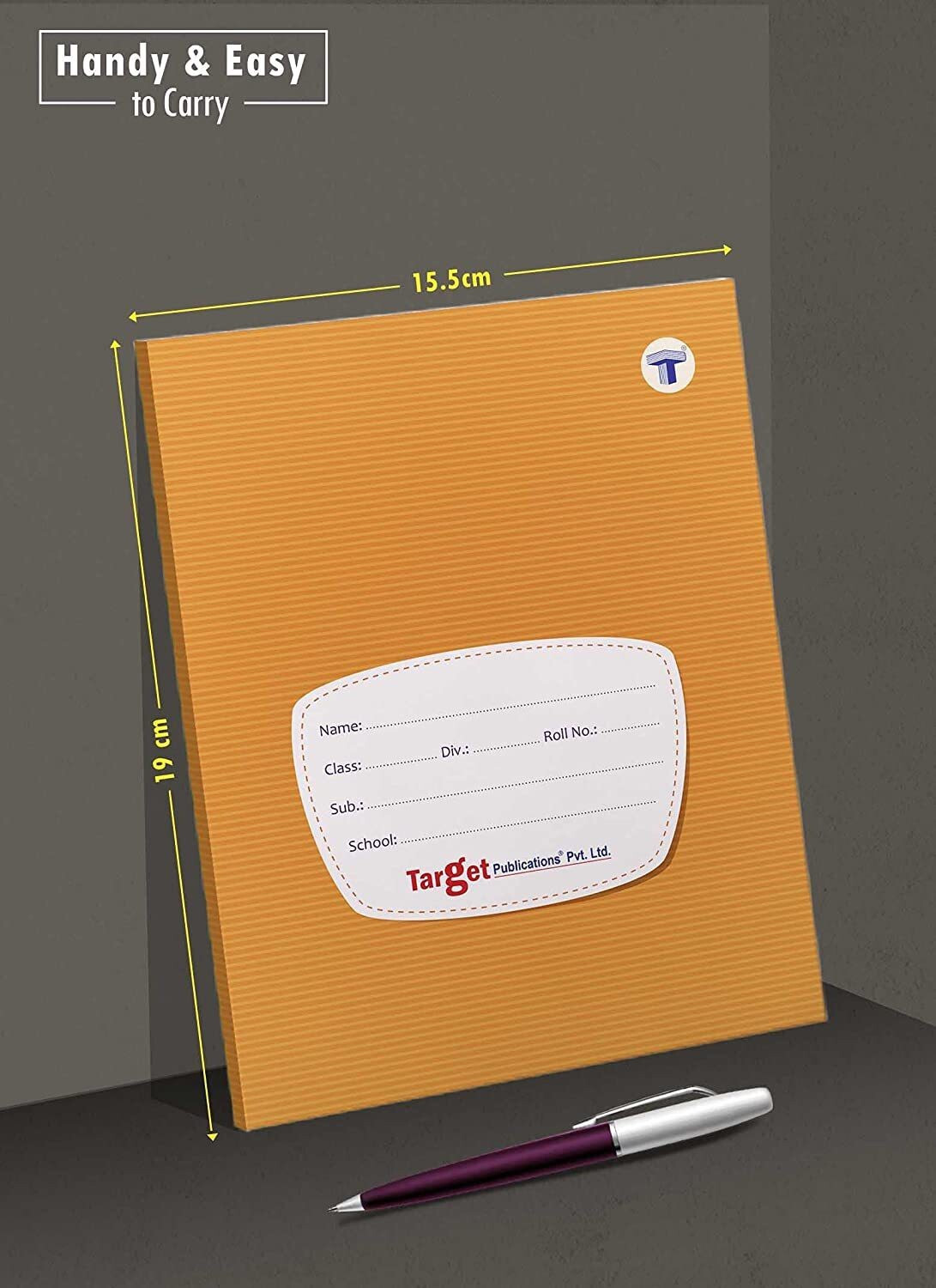 Image of Target Publications Single Line Notebooks | Copy |15.5x19 cm|School, College & Office Use| Pack of 5 Regular Notebook Ruled 172 Pages
