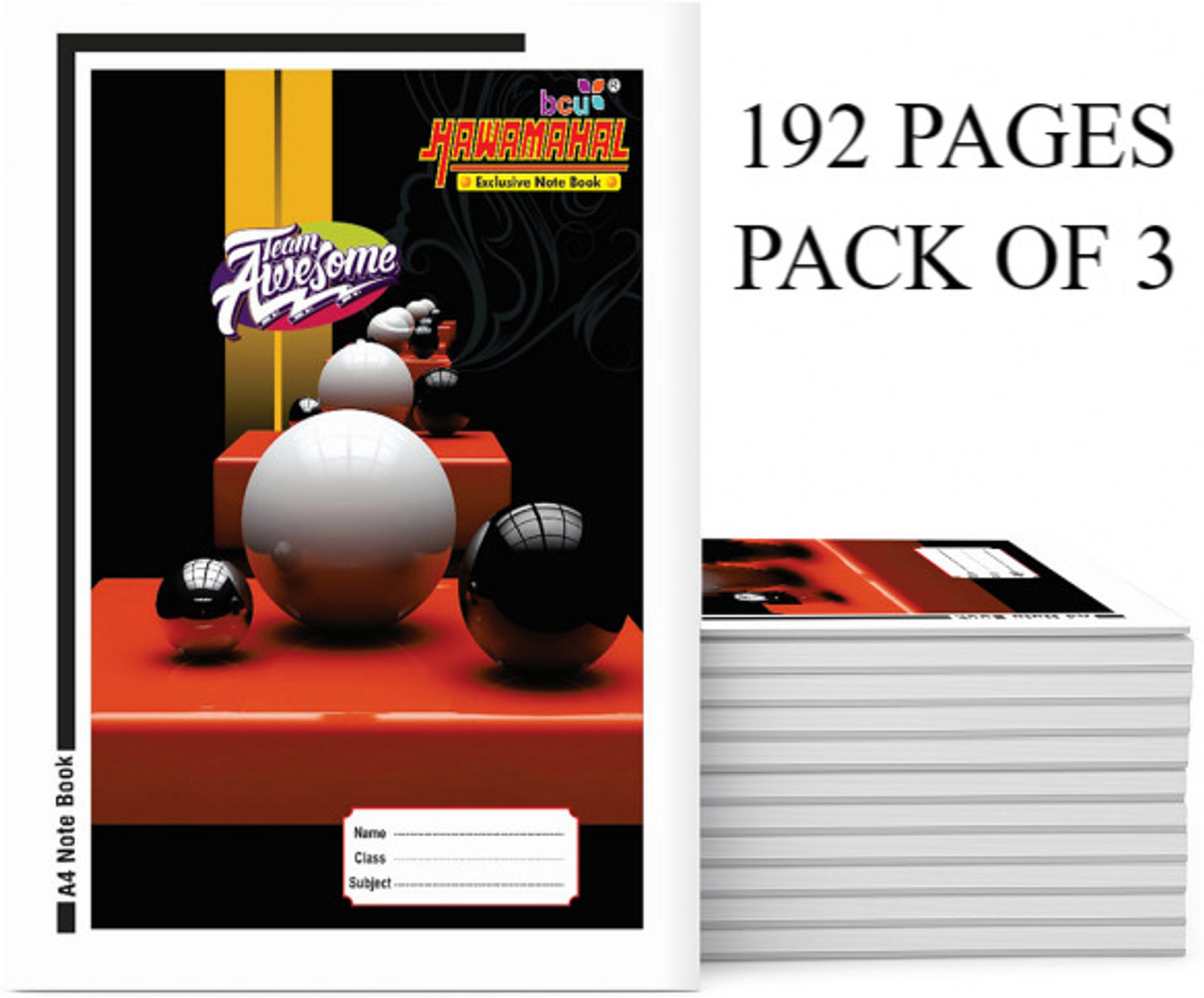 Image of Hawamahal A4 SIZE NOTEBOOKS A4 Notebook RULED 192 Pages