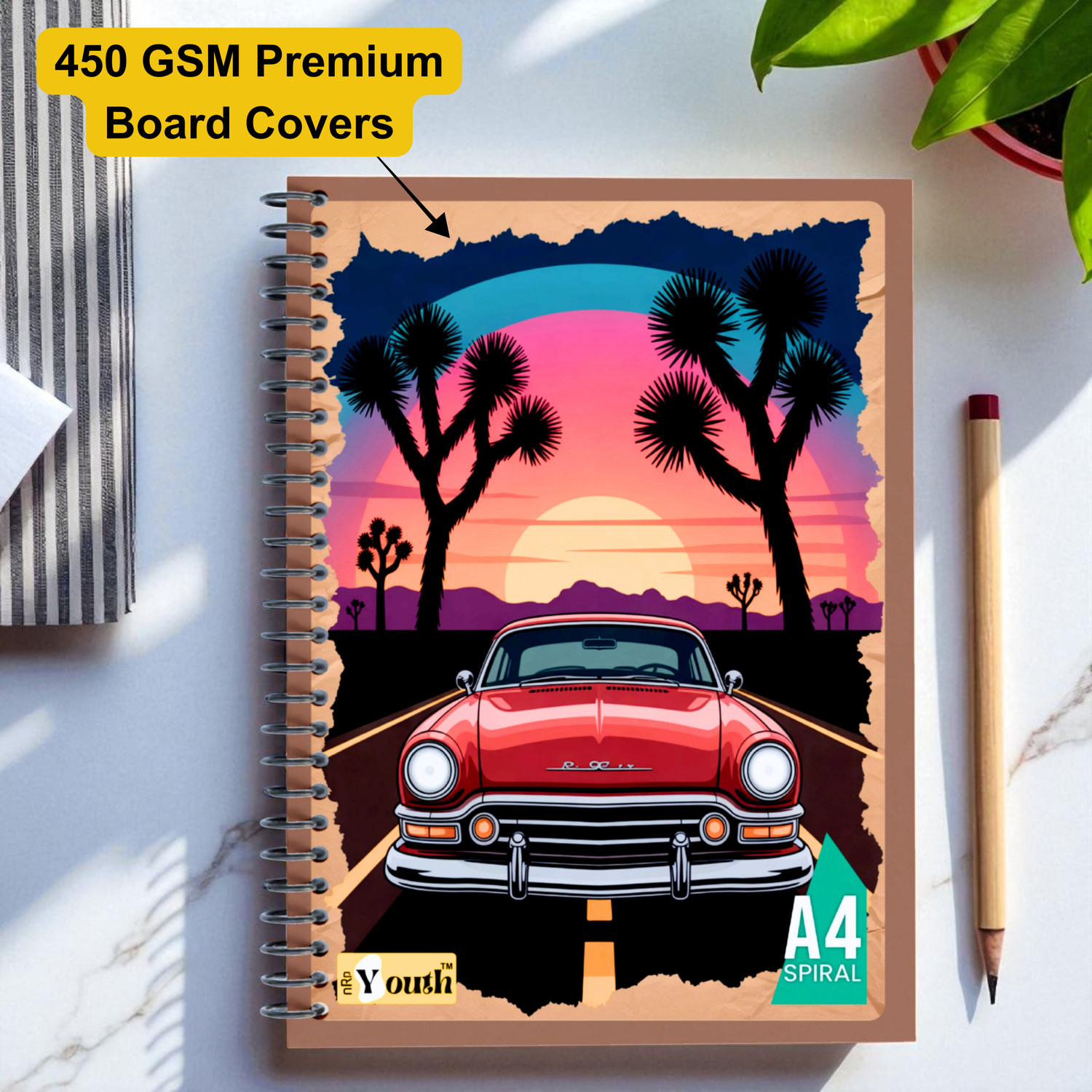 Image of NRP Youth Spiral A4 Notebook Single Line 300 Pages