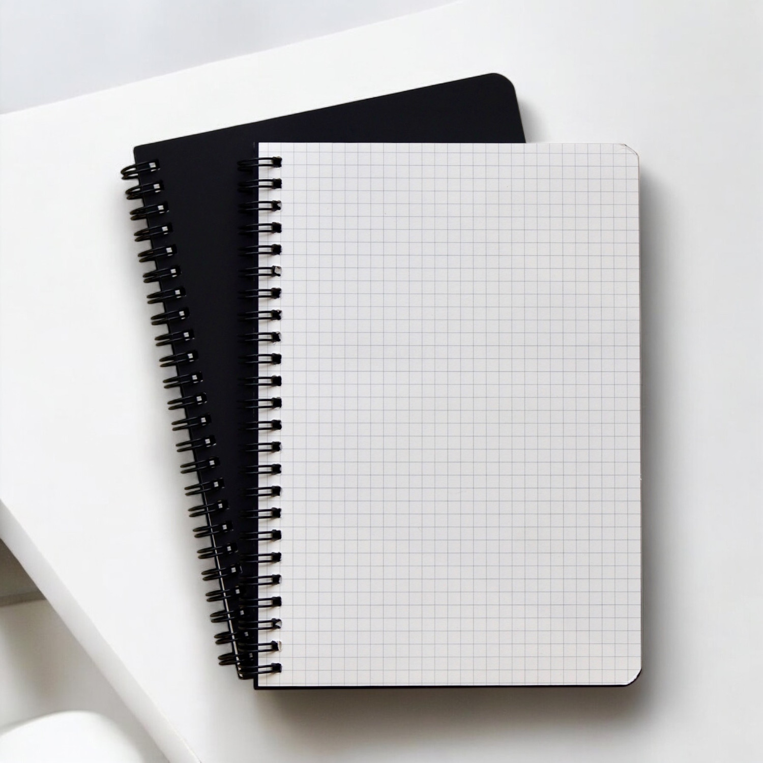 Image of INNAXA A5 Black Cover Square Grid Notebook,A5 Journal, 100 GSM Paper A5 Notebook Square Grid 120 Pages