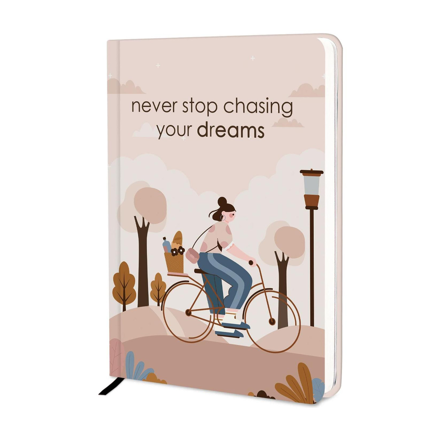 Wordwin Hardbound Designer Cover Undated Journal Notebook Diary For Girls | A5 Diary Ruled 192 Pages