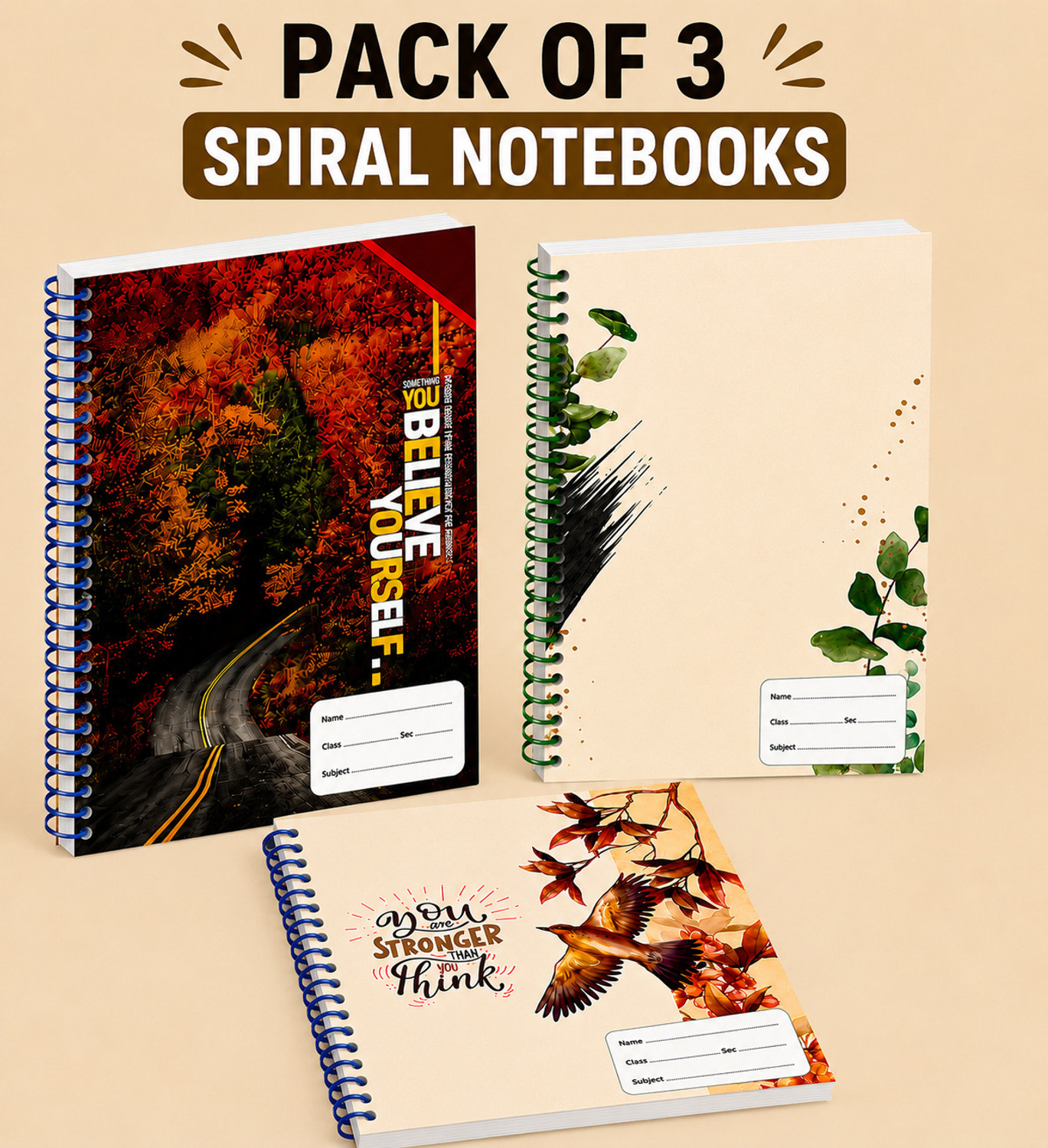 Image of ABC Nature Collection A4 Notebook Unruled 200 Pages