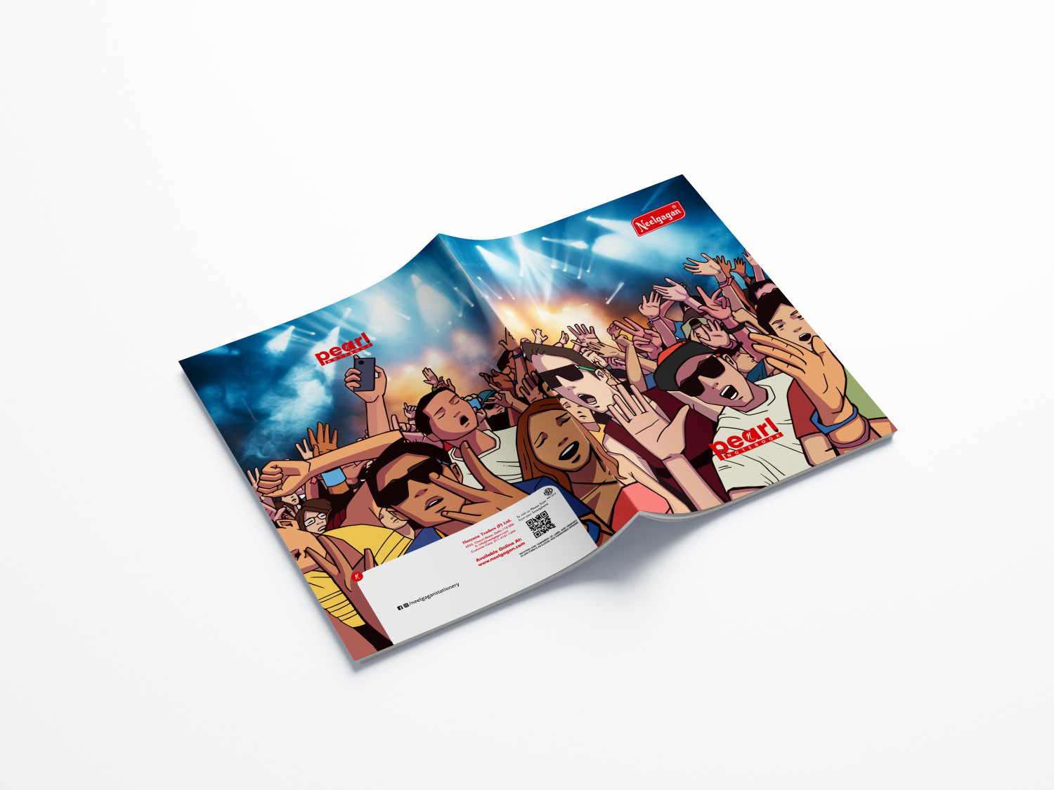 Image of NEELGAGAN Pearl , Register, (21cm X 29.7cm) Softcover A4 Notebook Ruled 400 Pages