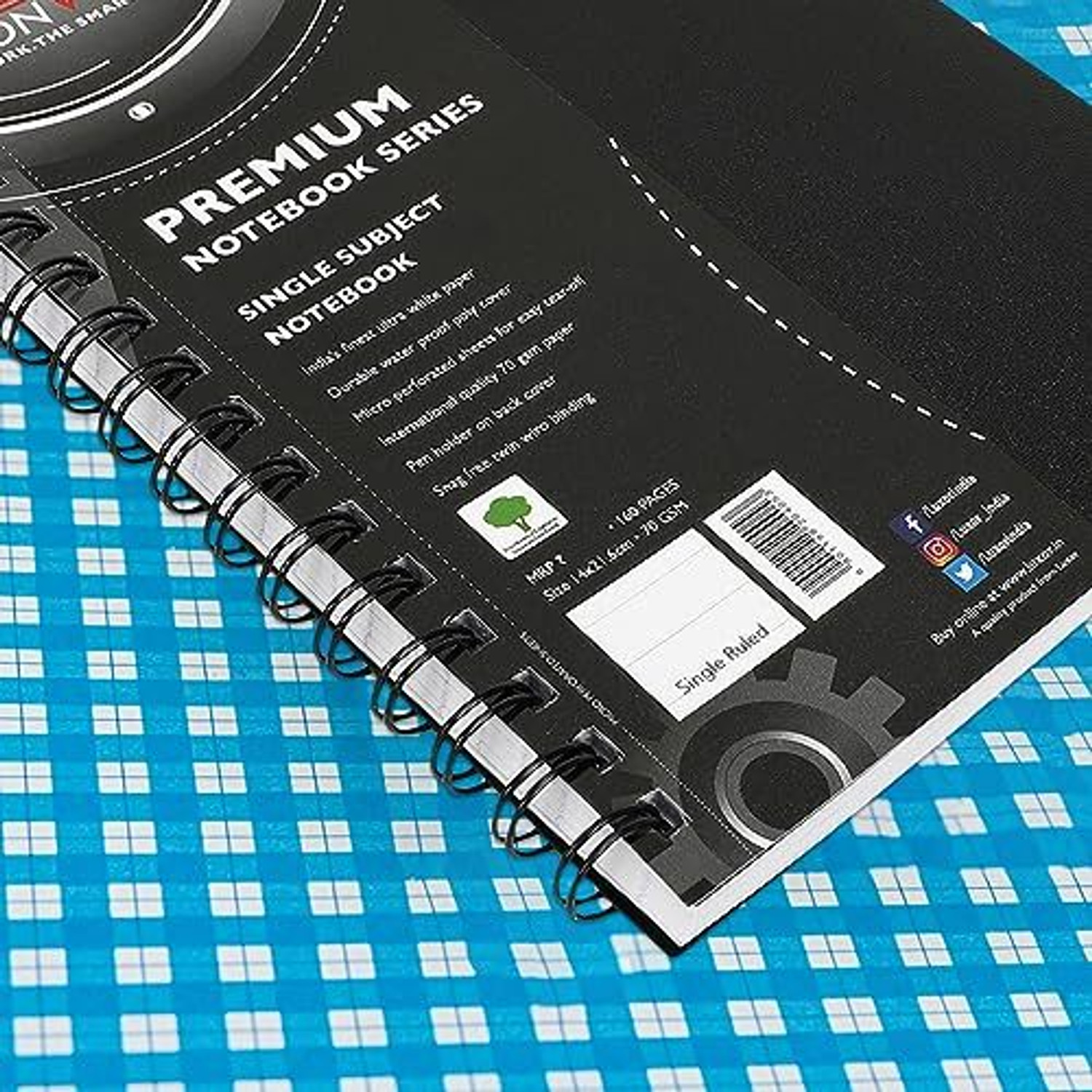 Image of LUXOR Single Ruled A5-160 A5 Notebook Single Ruled 160 Pages