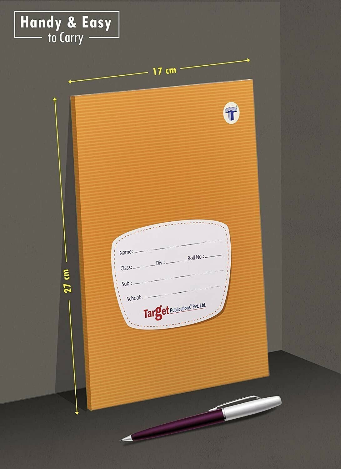 Image of Target Publications Small Notebooks Single Line | Writing book | 17x27 cm Approx | GSM 58| Set of 6 Regular Notebook Ruled Pages 76 Pages