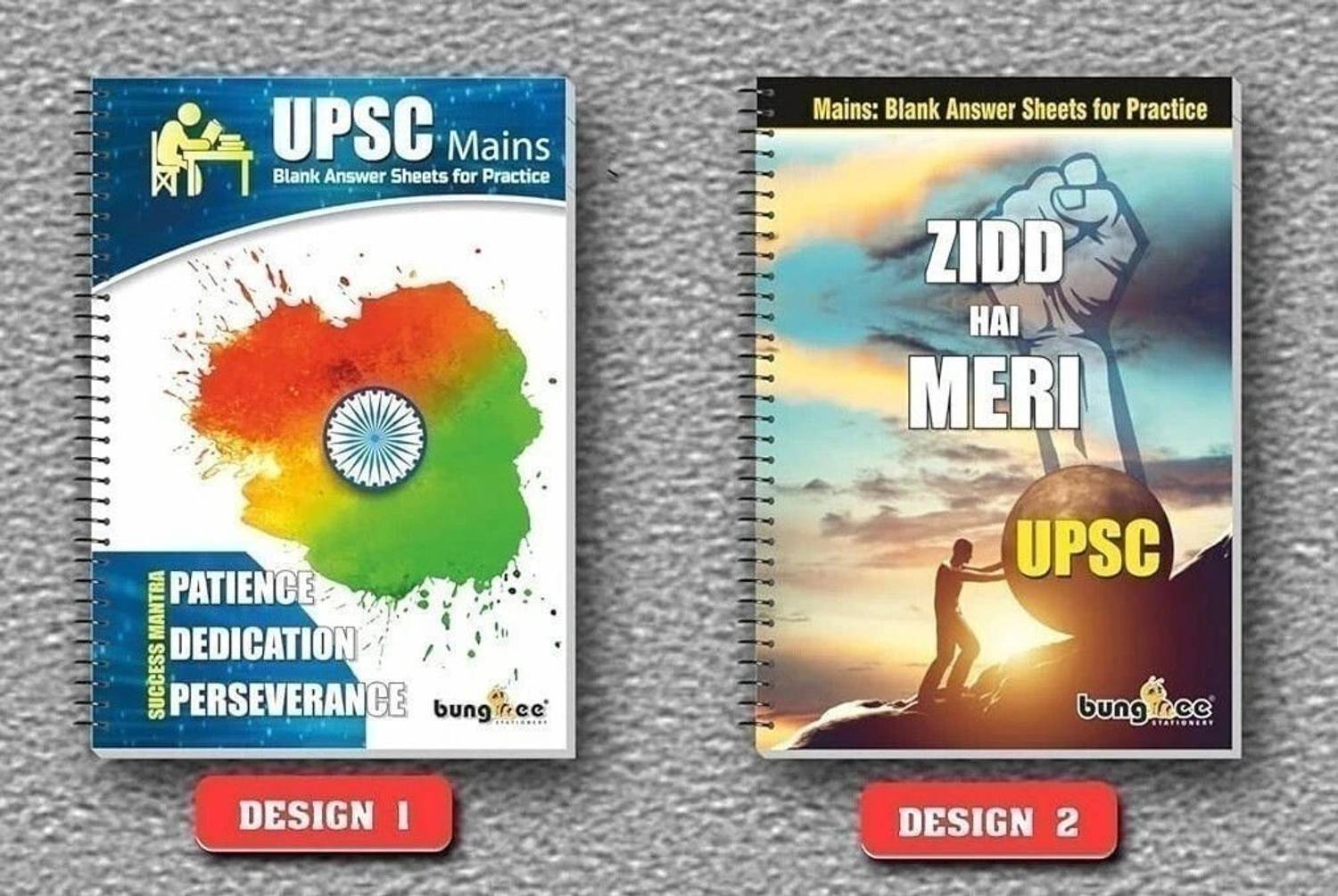 Bungbee UPSC Answer Writing Notebook Booklet-Any Design-210 Pages/105 Sheets-Pack of 2 A4 Notebook Unruled 420 Pages