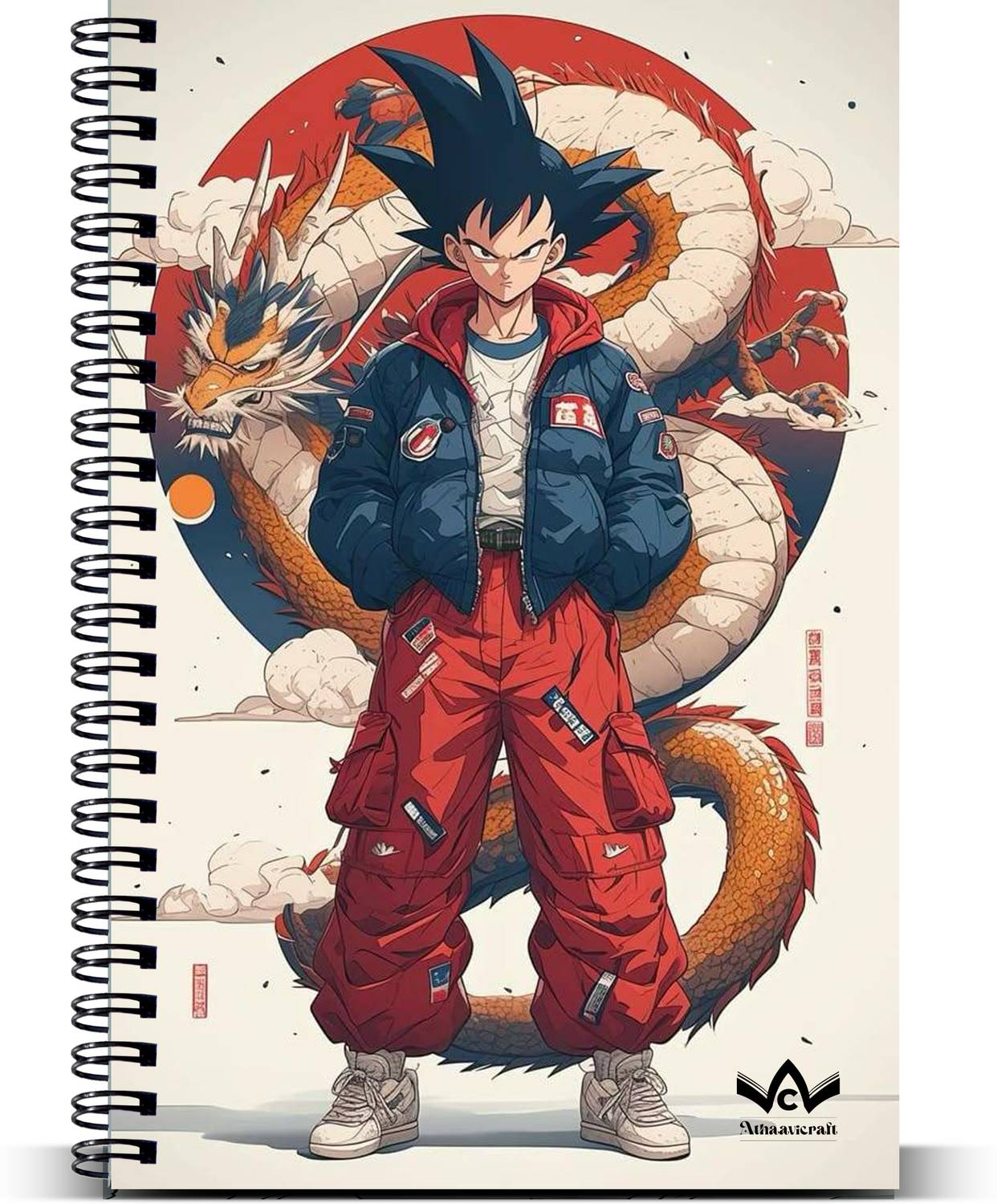 athaavicraft spiral notebook A5 Notebook Unruled 160 Pages