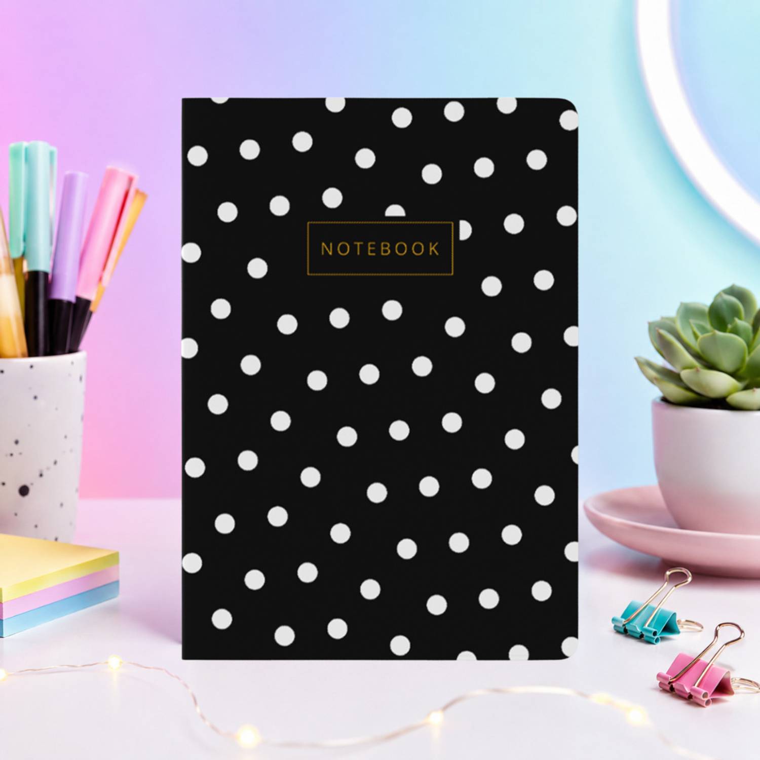 articious Polka A5 Diary Ruled 96 Pages