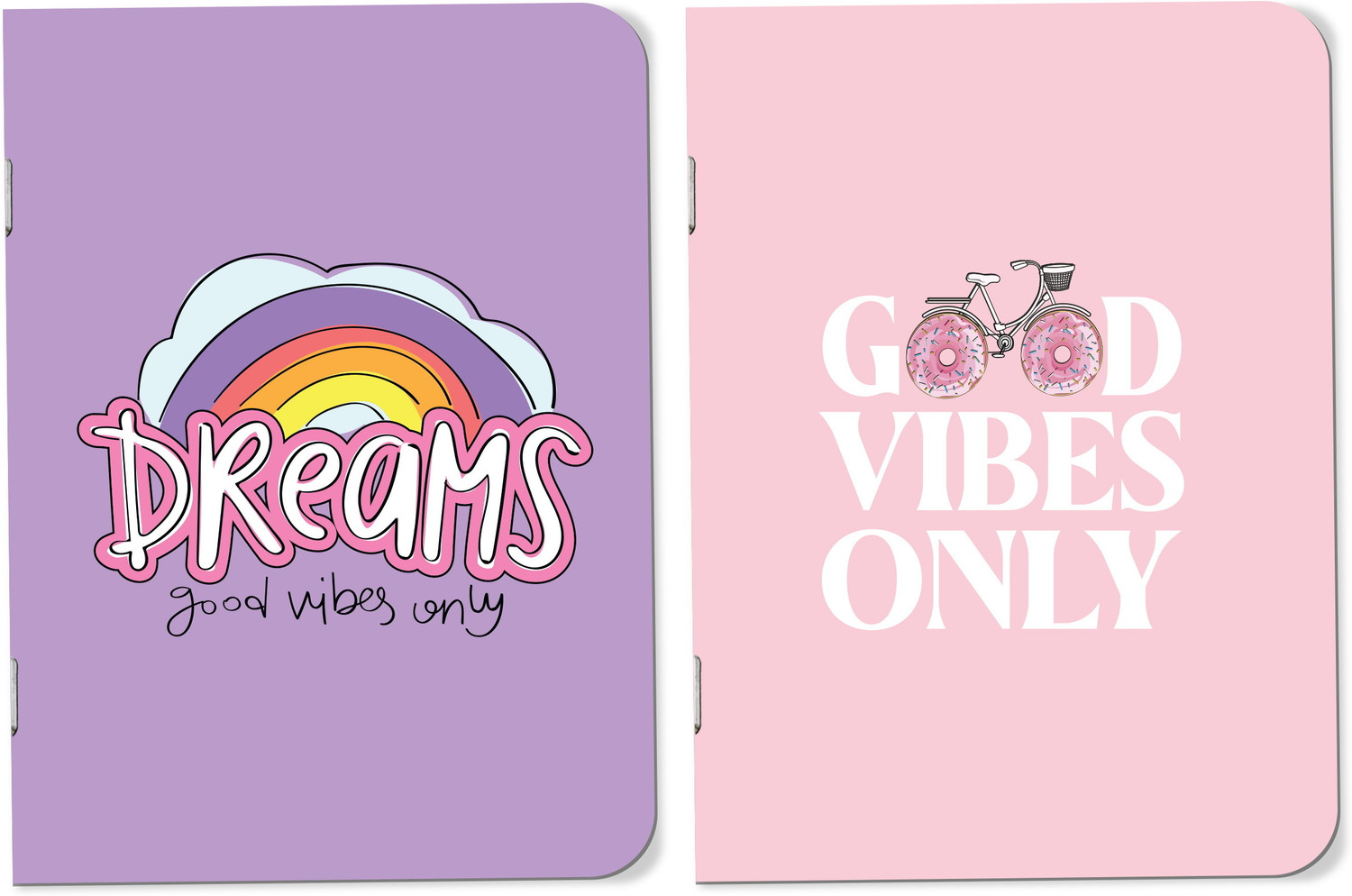 Image of Raptech notebook Unique Stationery items, Easy to Carry, Plain Cute (Dream Good Vibe) A5 Diary UnRuled 120 Pages