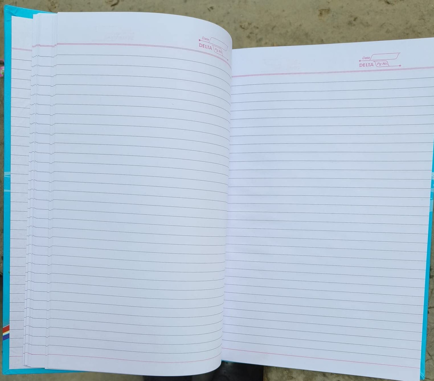 Image of First Click Delta Fish Notebook 1 Register (Hard Bound) 480 Page Size : 20 x 32 cm Book-size Notebook RULED 480 Pages