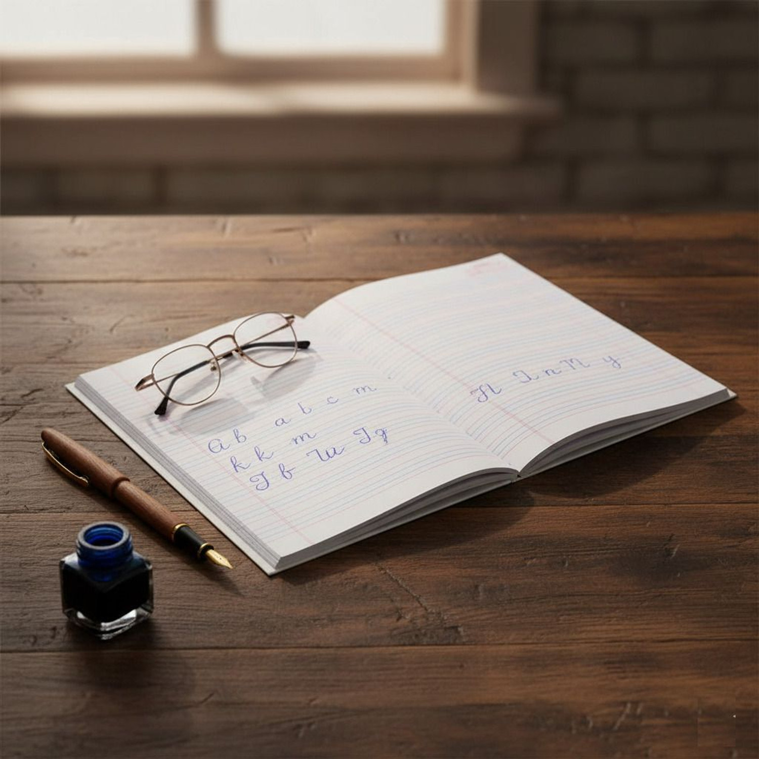 Image of PRIMEPEN Red & Blue Line Notebooks | Four Line Copy | 172 Pages | A4 Notebook Red and Blue Line 172 Pages