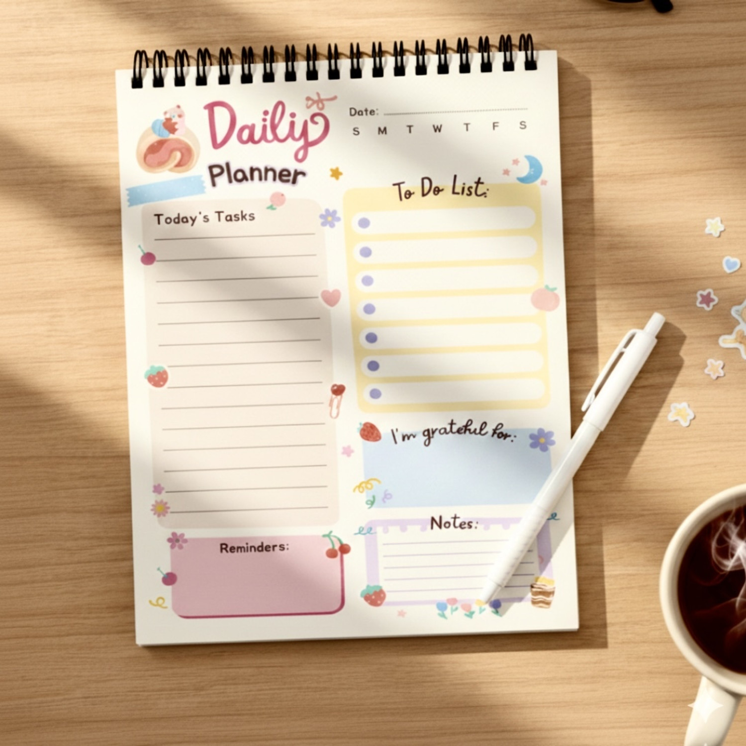 Image of WYOG Kawai Planner A5 Planner Ruled 100 Pages (Multicolor)