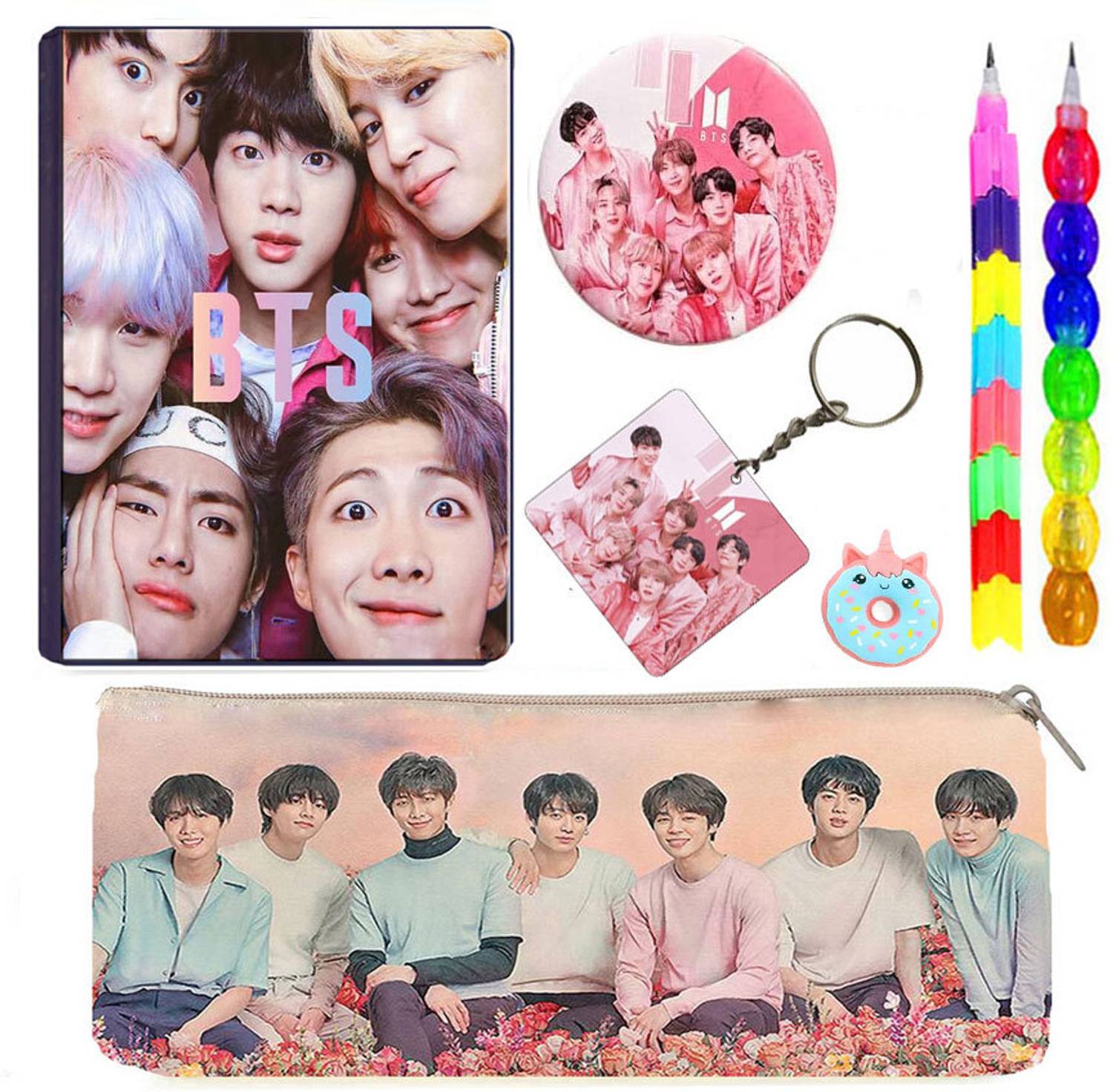 Flipkart.com | Neel 7pcs Bts Combo for Girls, Bts A6 Hard Bound
