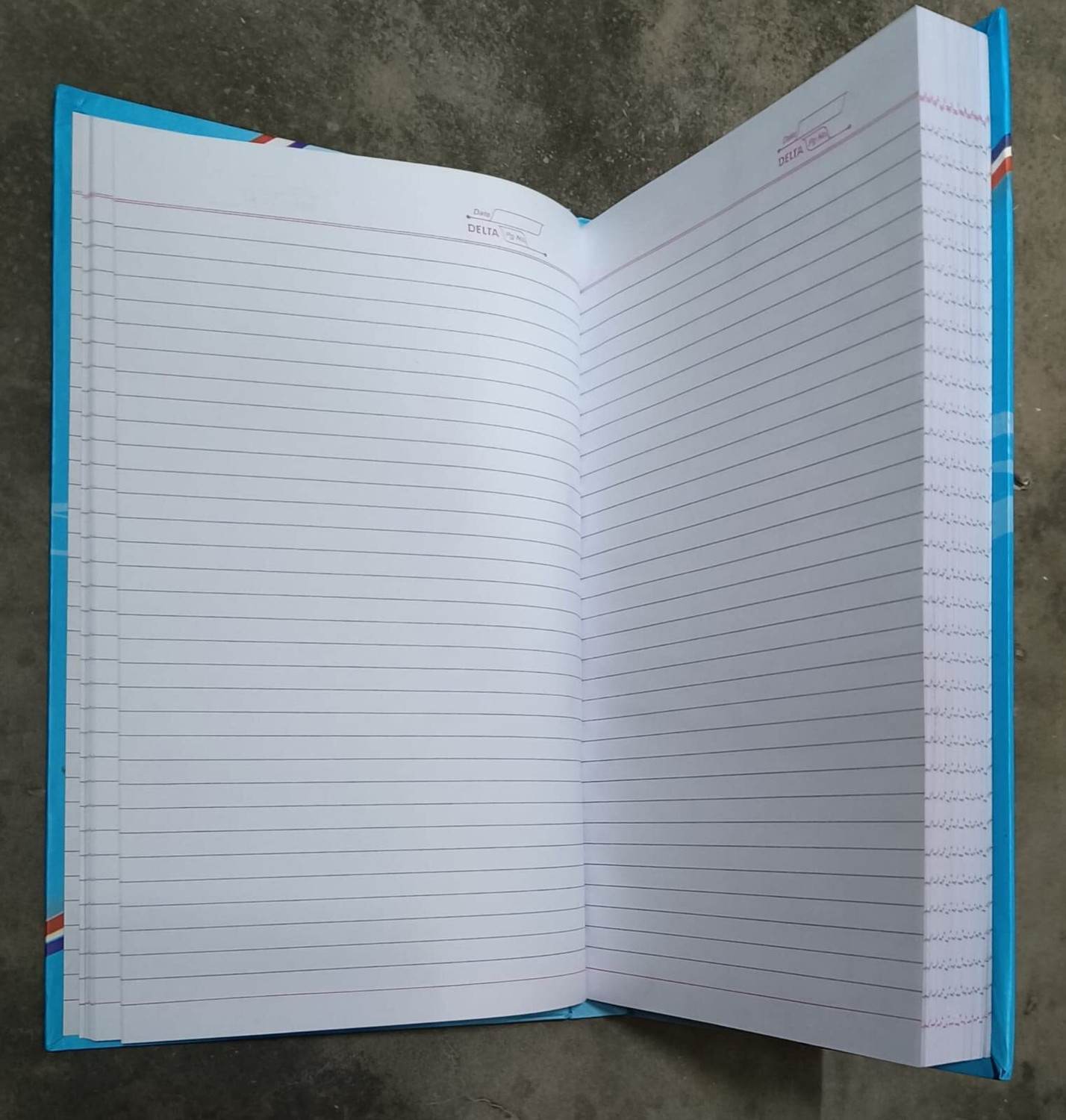 Image of First Click Delta Fish Notebook 1 Register (Hard Bound) 480 Page Size : 20 x 32 cm Book-size Notebook RULED 480 Pages