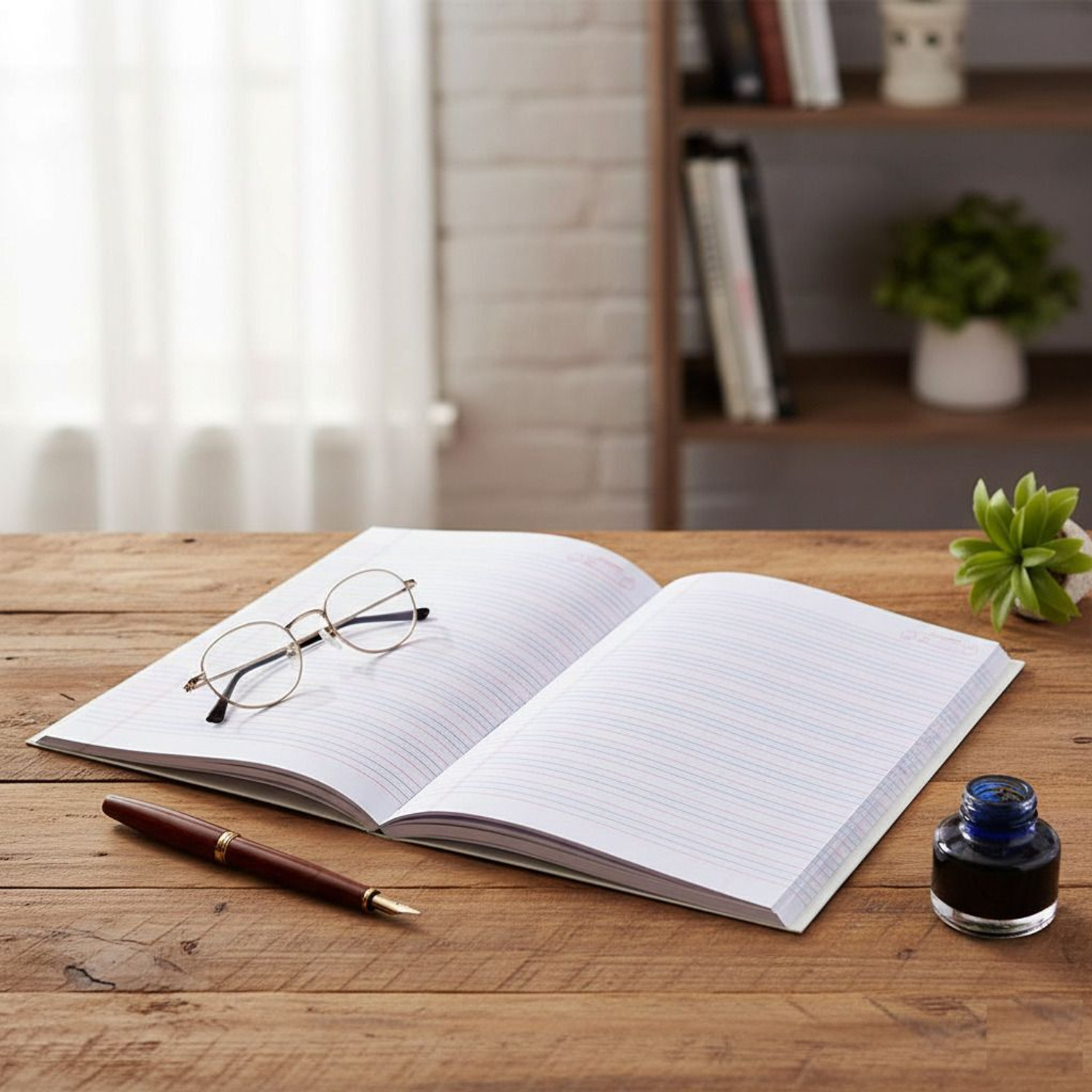Image of PRIMEPEN Red & Blue Line Notebooks | Four Line Copy | 172 Pages | A4 Notebook Red and Blue Line 172 Pages