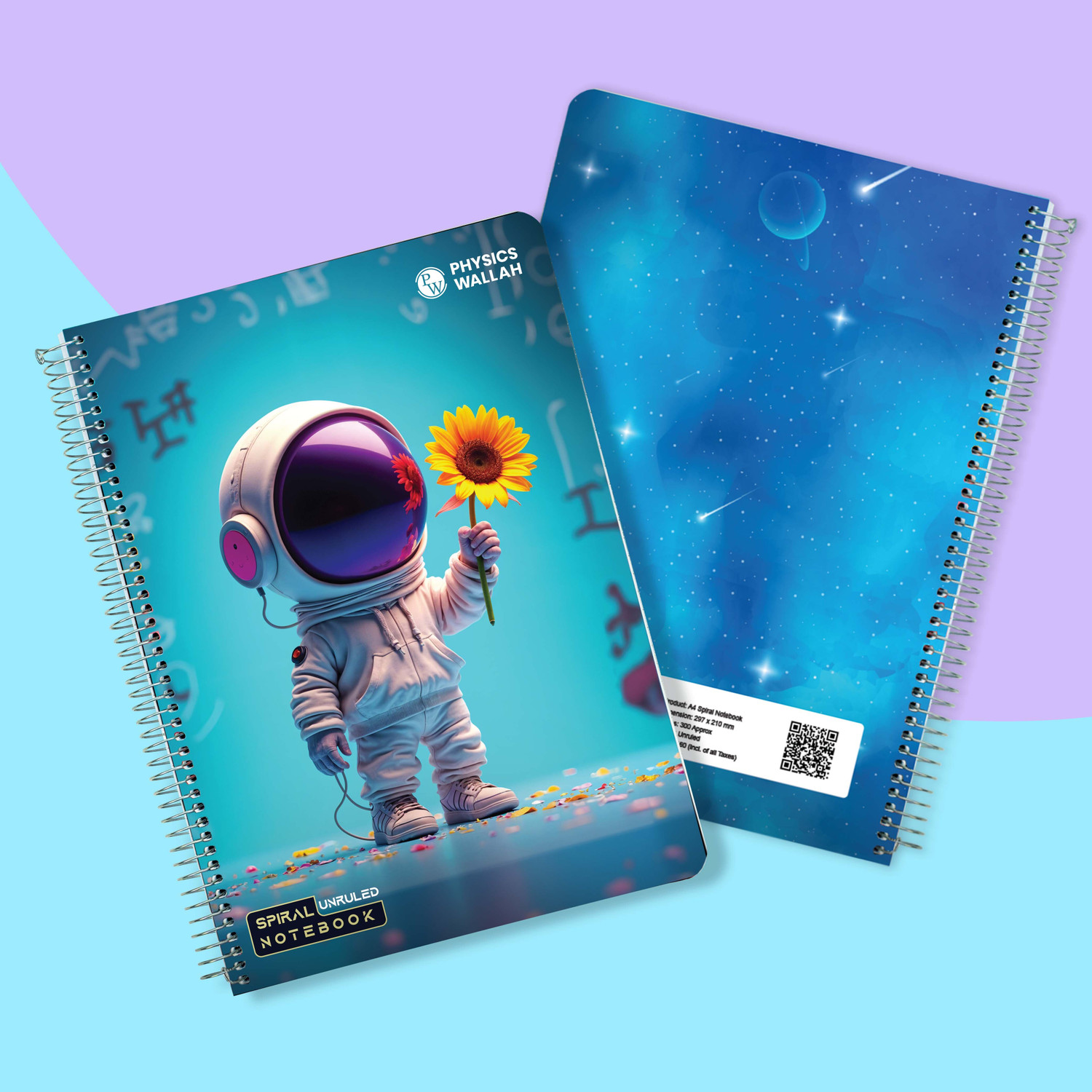 Image of PW Unruled A4 Notebook Unruled 300 Pages