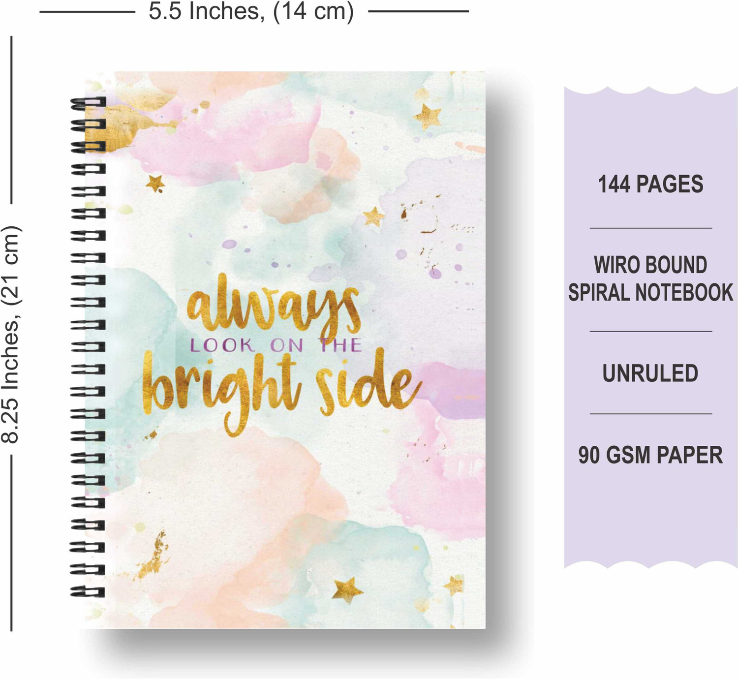 Image of ROT RIX combo of 2 Notebooks A5 Diary Unruled 144 Pages