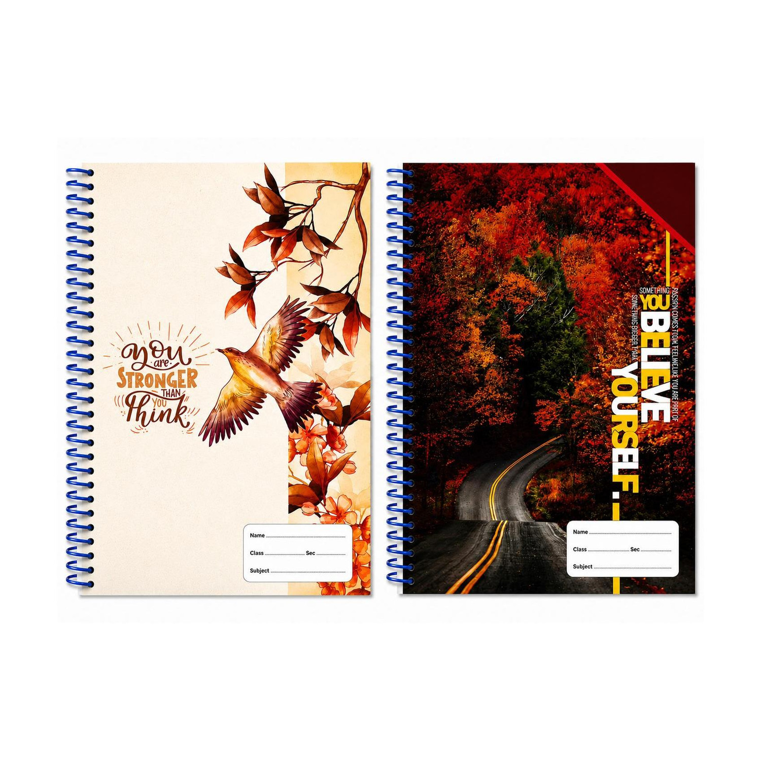 Image of MAHAVIRA TRADERS Nature Collection A4 Notebook Unruled 400 Pages