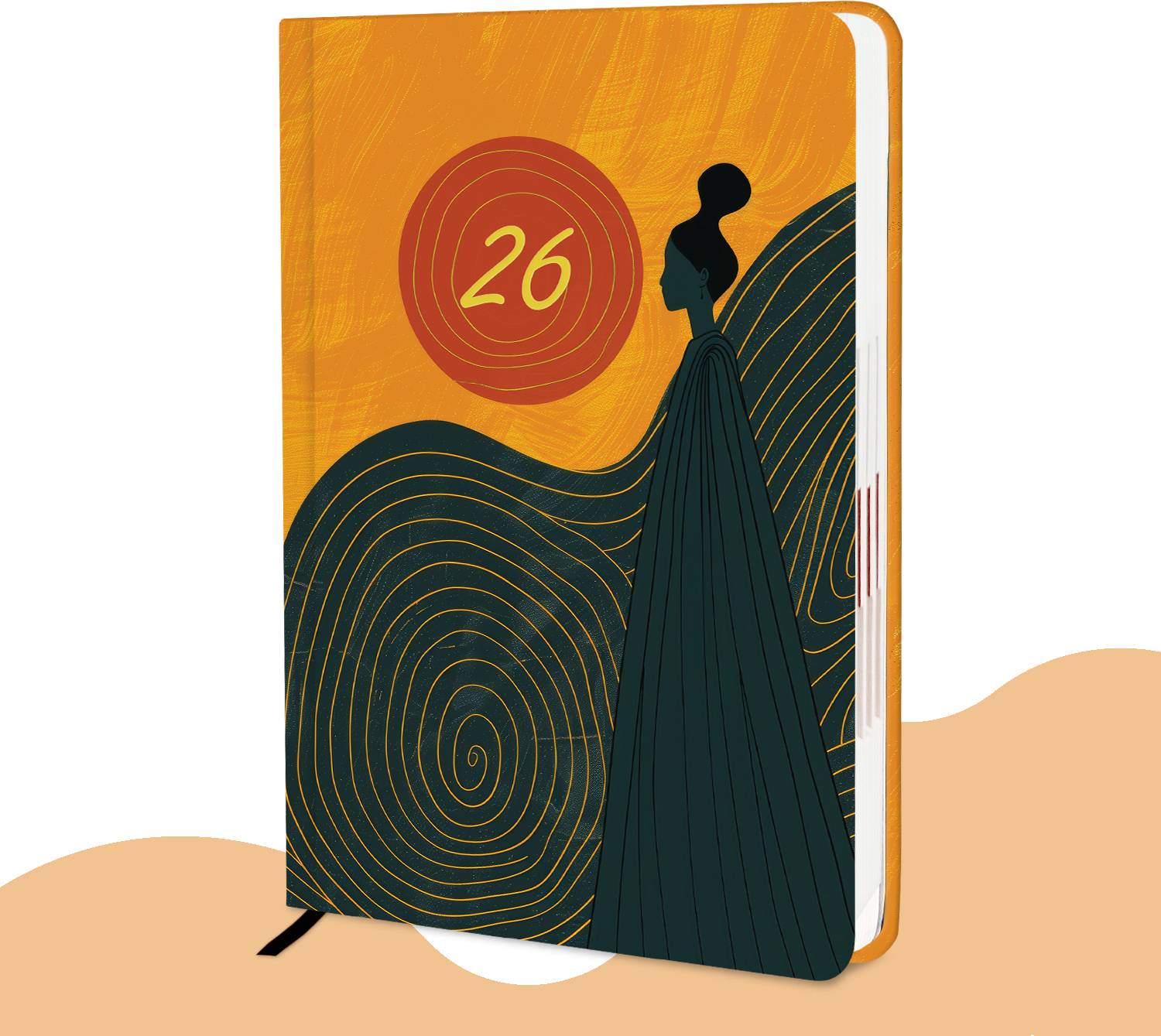 alDivo Hard Bound 2026 Diary with Dates For Girls I Daily Planner Diary 2026 I A5 Diary Ruled 344 Pages