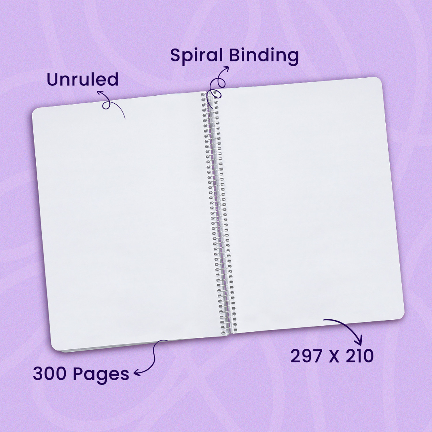 Image of Classmate premium Pulse A4 Notebook Unruled 300 Pages