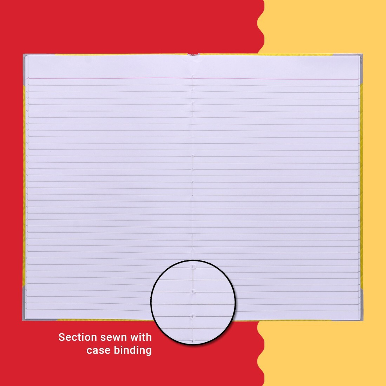 Image of NAVNEET Youva Case Bound My Notes 21x33 cm Single Line Regular Notebook Single Line 72 Pages