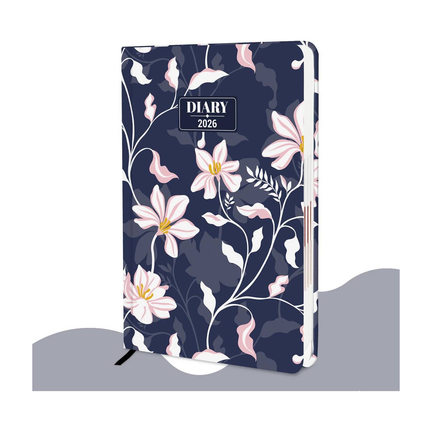 alDivo Hard Bound 2026 Diary with Dates I New Year Daily Planner Diary 2026 I A5 Diary Ruled 344 Pages