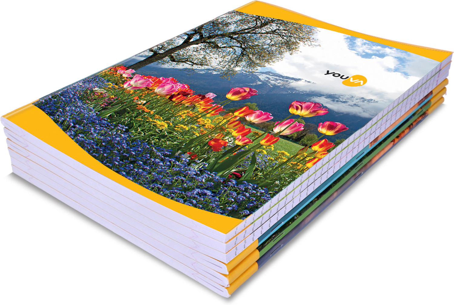Image of NAVNEET Youva Soft Bound Long Book 21x29.7 cm A4 Notebook Single Line 140 Pages