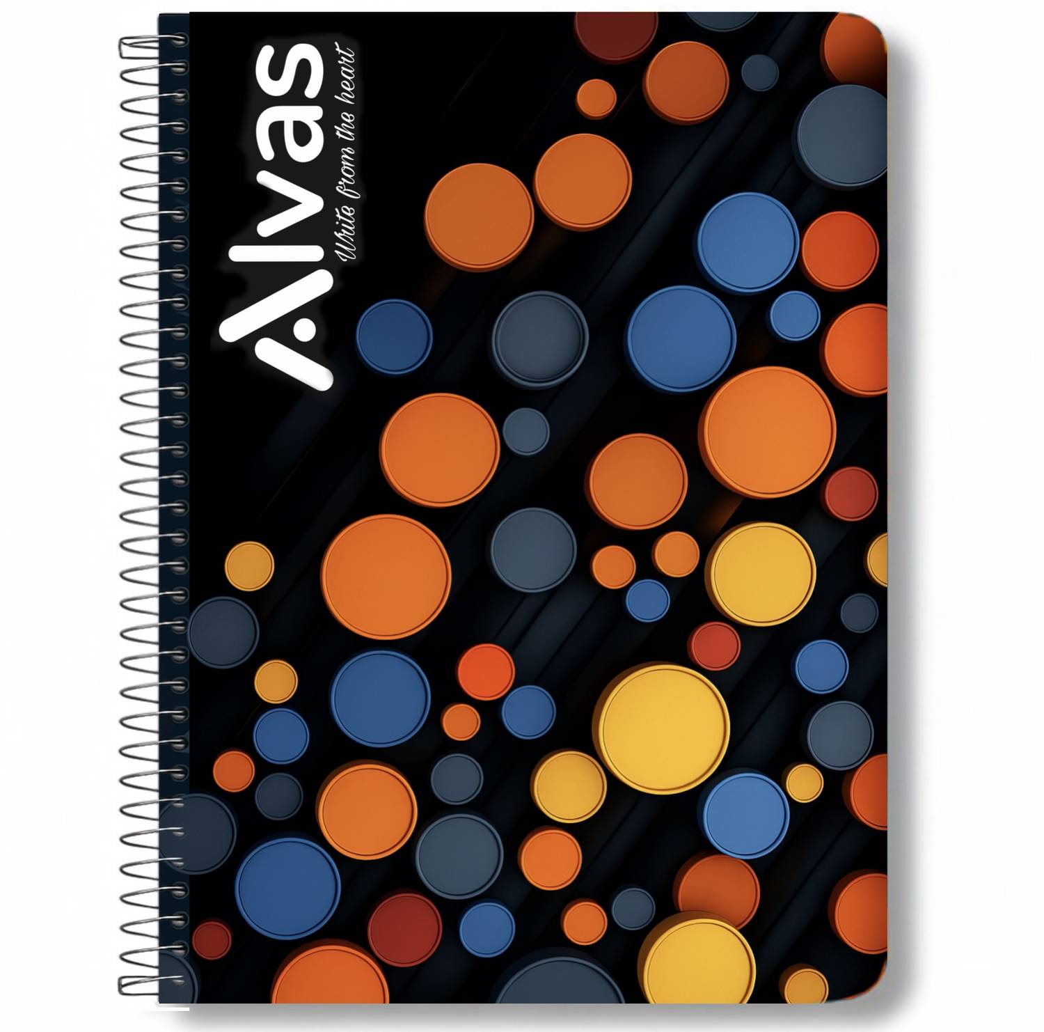 ALVAS Dual Plastic Cover (Front & Back) A4 Notebook | Single Ruled | 60 GSM | 300 Pages