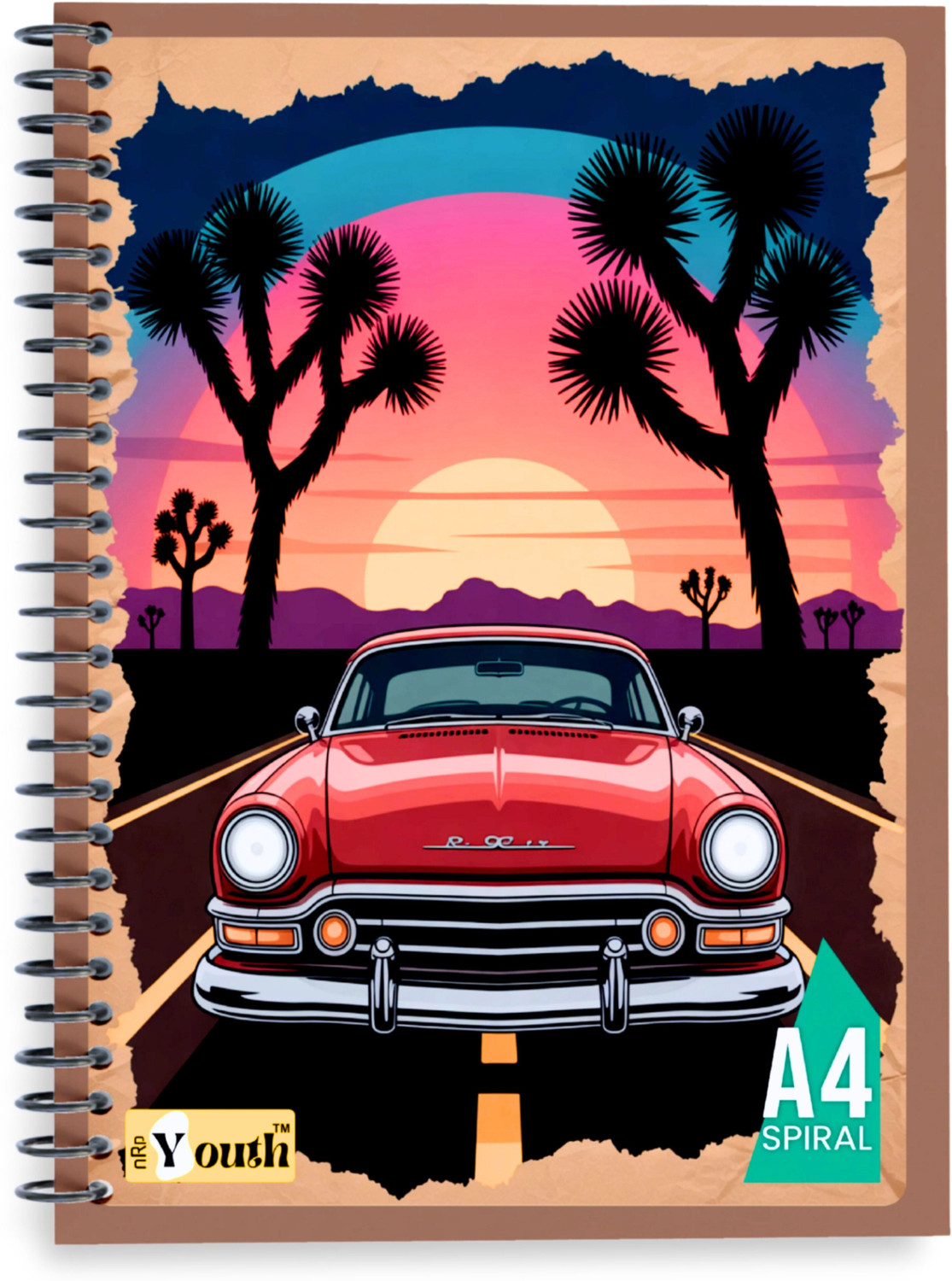 Image of NRP Youth Spiral A4 Notebook Single Line 300 Pages