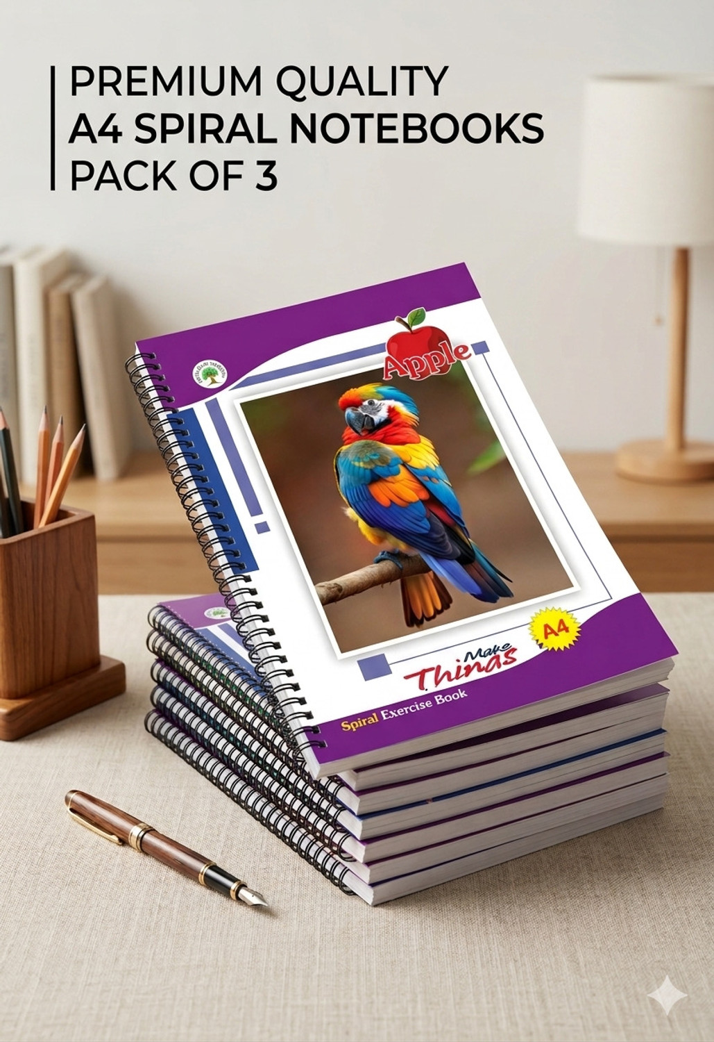 Image of Sakahi Nill A4 Notebook Single Rule 400 Pages