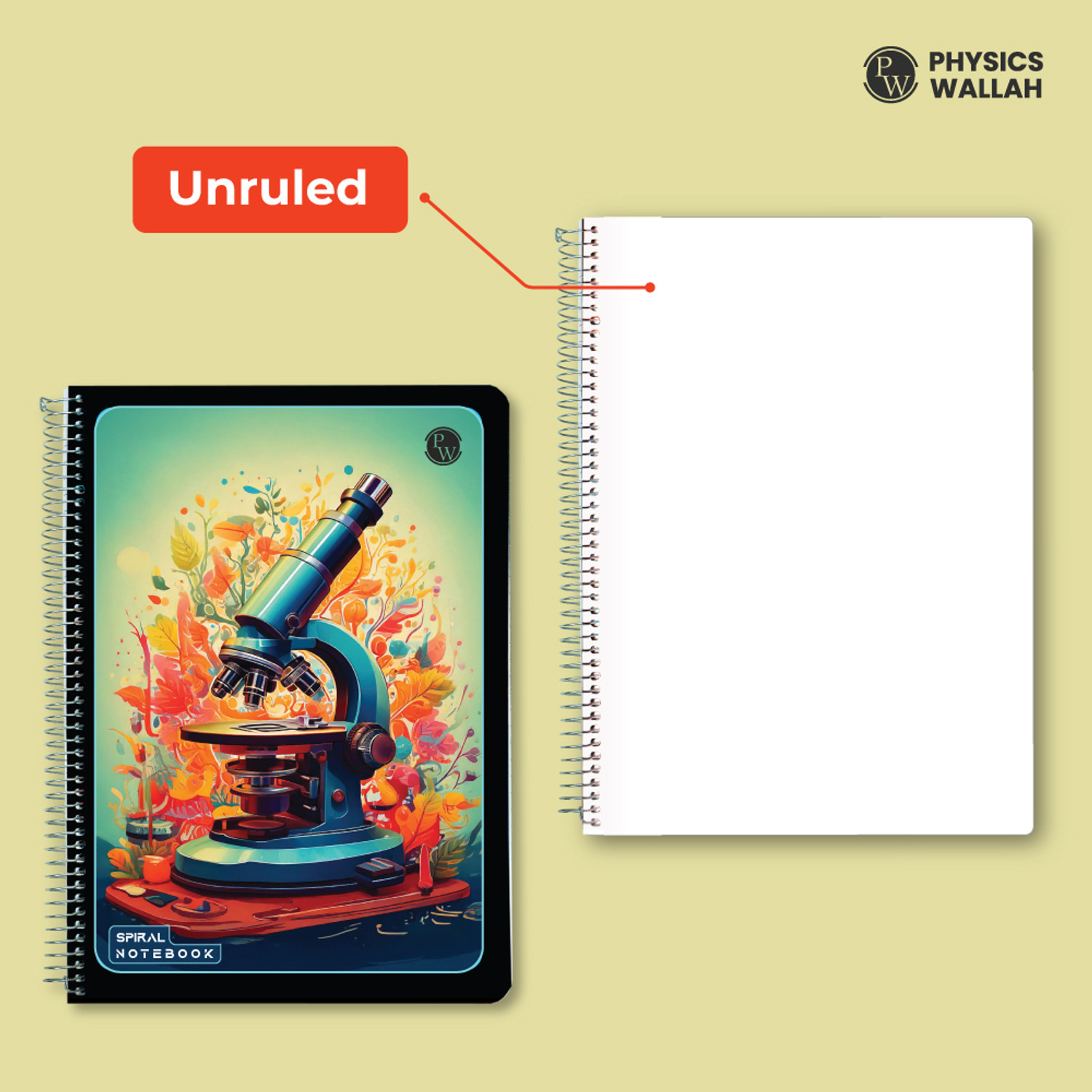 Image of PW Theme - science A4 Notebook Unruled 400 Pages