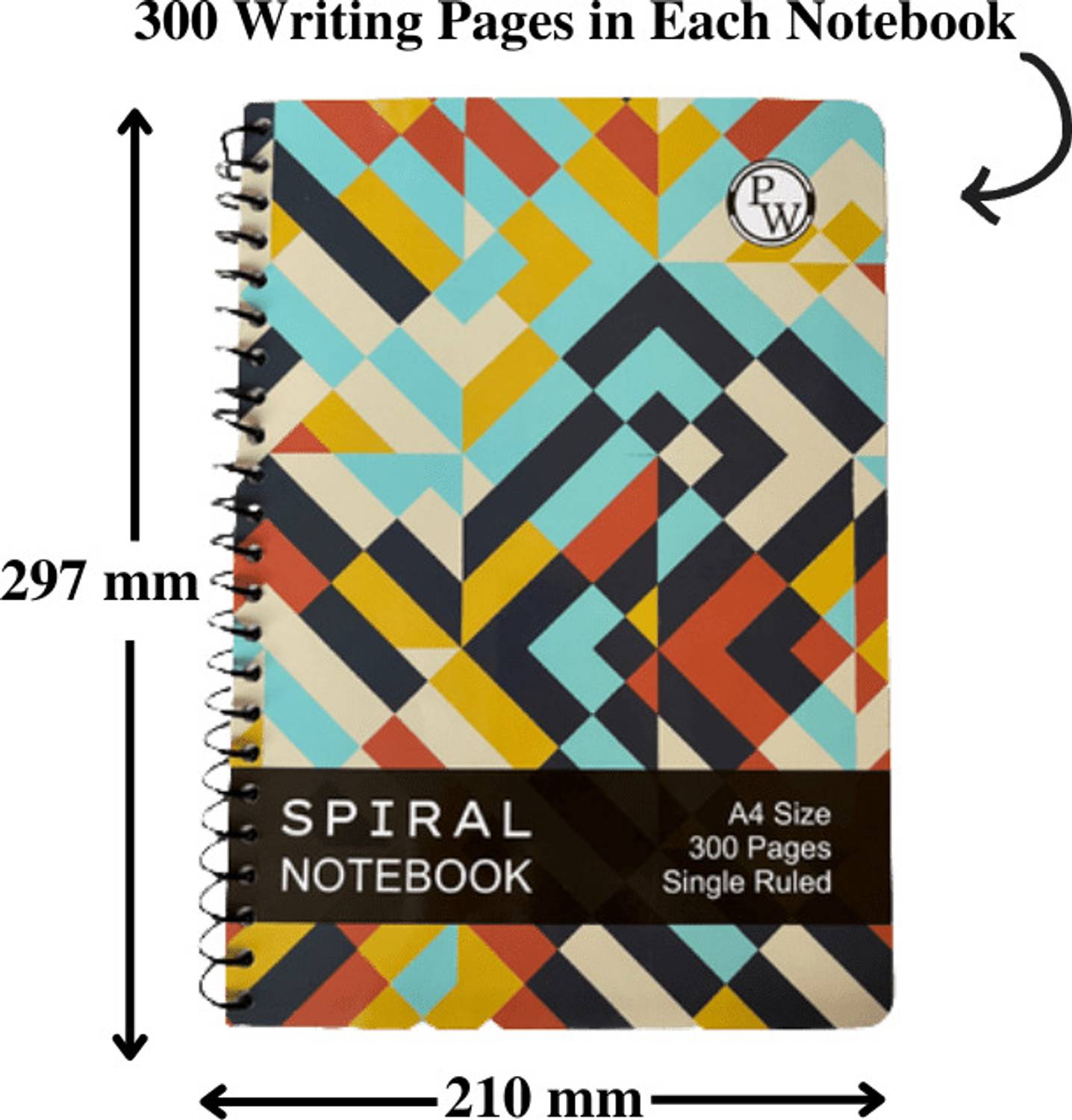 PW Physics Wallah 3-Pack 900 Pages Notebook Pack of 3 - Image 2