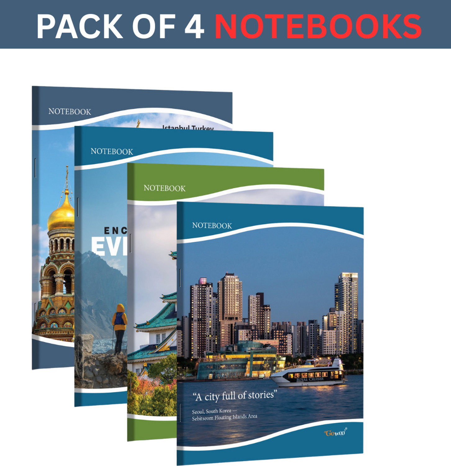 Image of SHINI LIFESTYLE 4 A5 Notebook 4 172 Pages