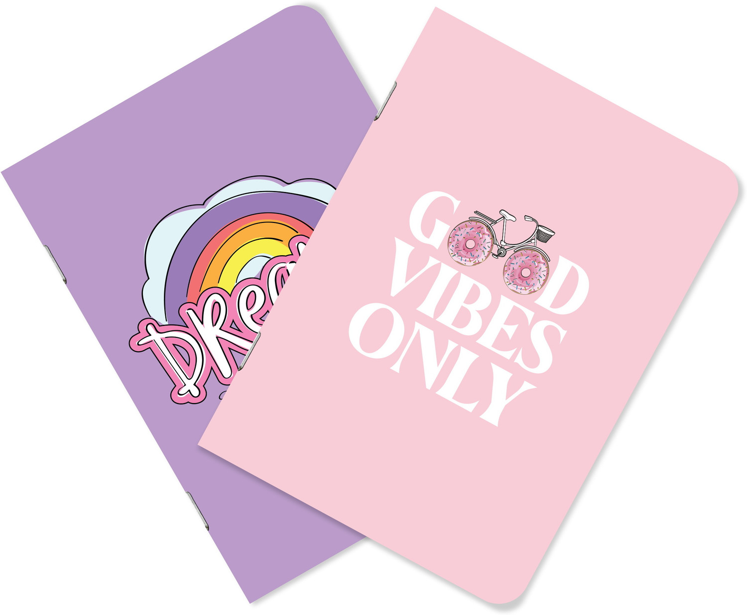 Image of Raptech notebook Unique Stationery items, Easy to Carry, Plain Cute (Dream Good Vibe) A5 Diary UnRuled 120 Pages