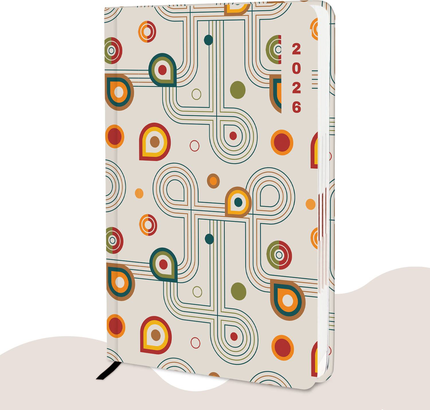 alDivo Paper Cover Hard Bound 2026 Diary with Dates I Daily Planner Diary 2026 I A5 Diary Ruled 344 Pages