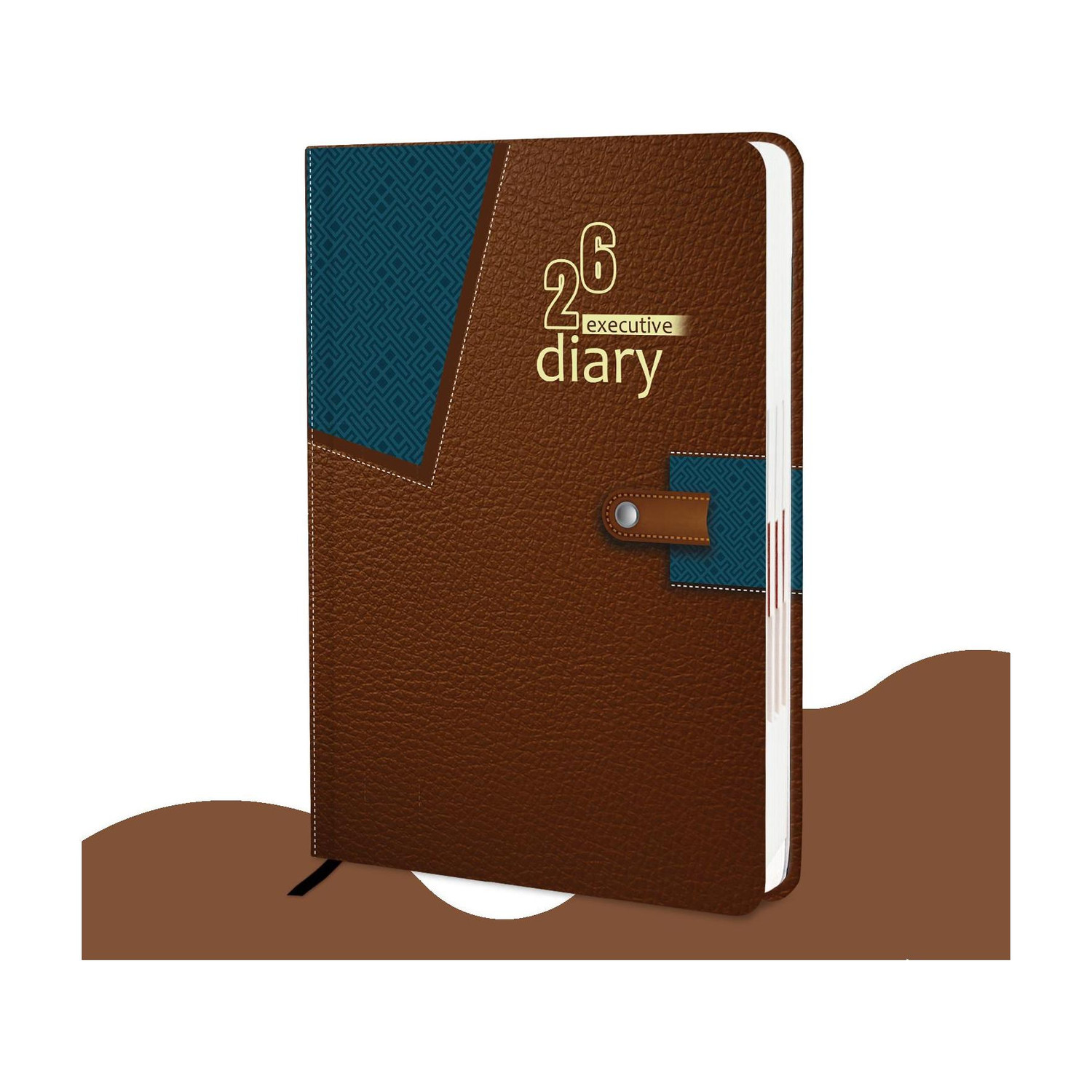 Image of alDivo Hardbound 2026 Planner Diary with Dates I New Year Diary 2026 For Office I A5 Diary Ruled 344 Pages