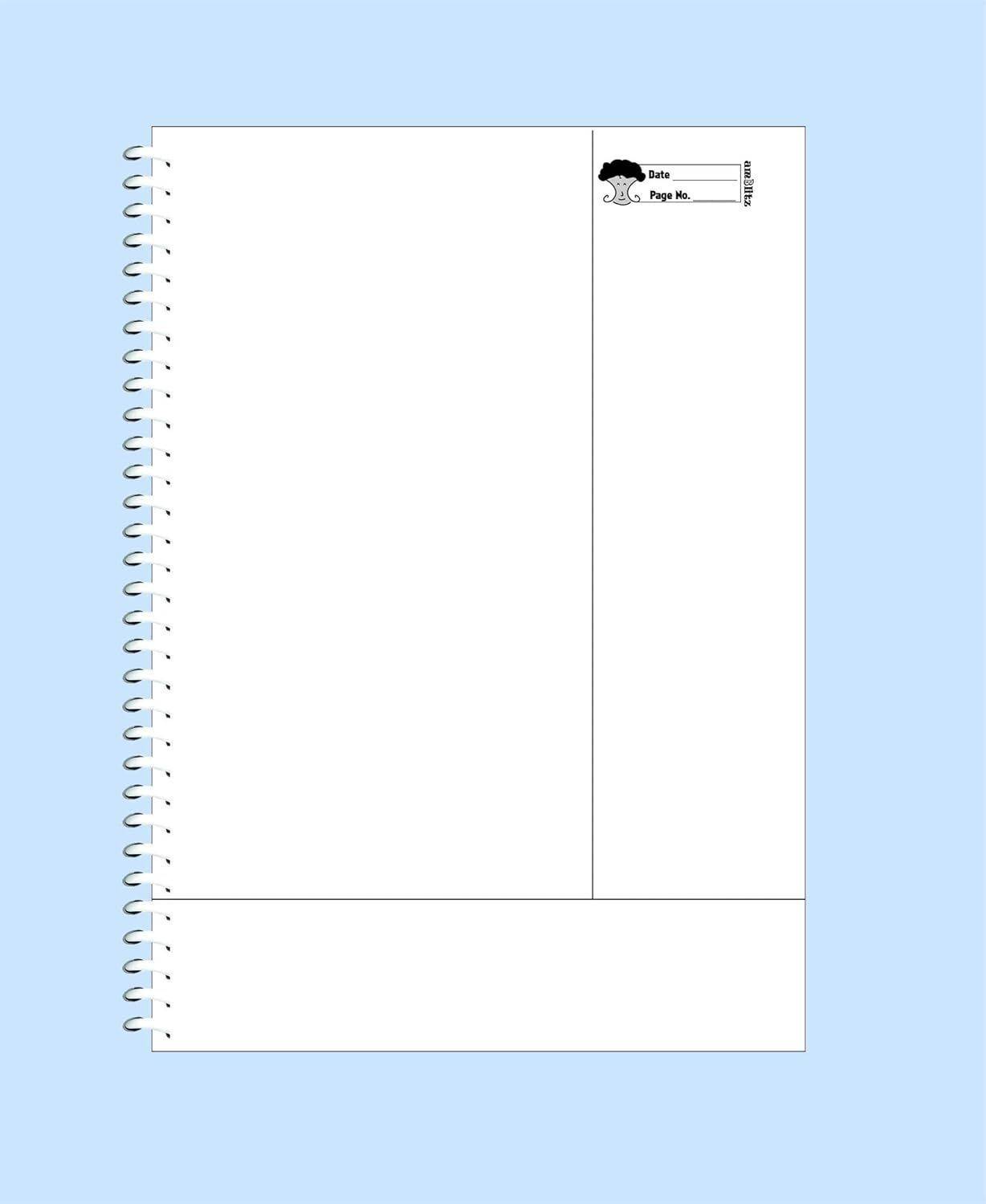 amblitz Spiral Notebook A4 Diary Ruled 200 Pages