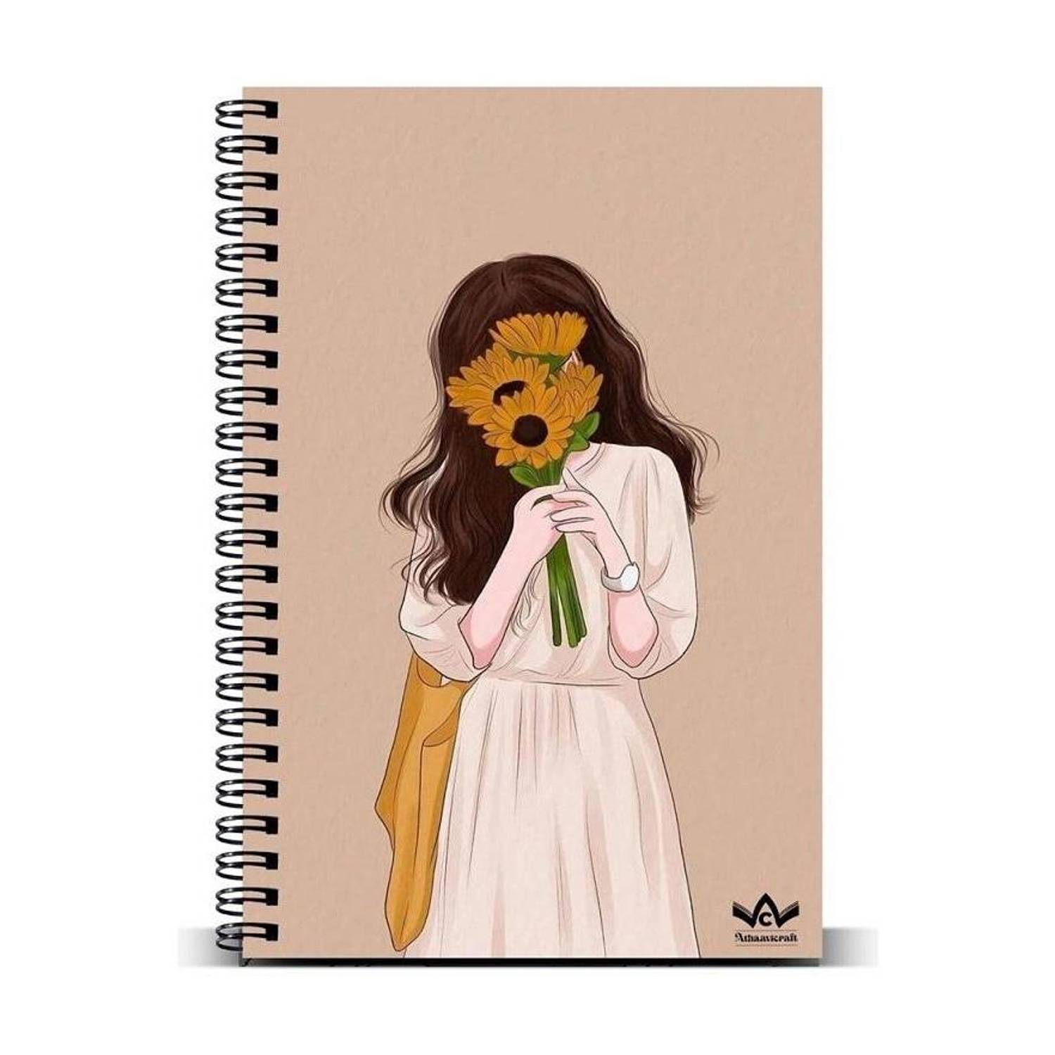 athaavicraft spiral notebook A5 Notebook unruled 160 Pages
